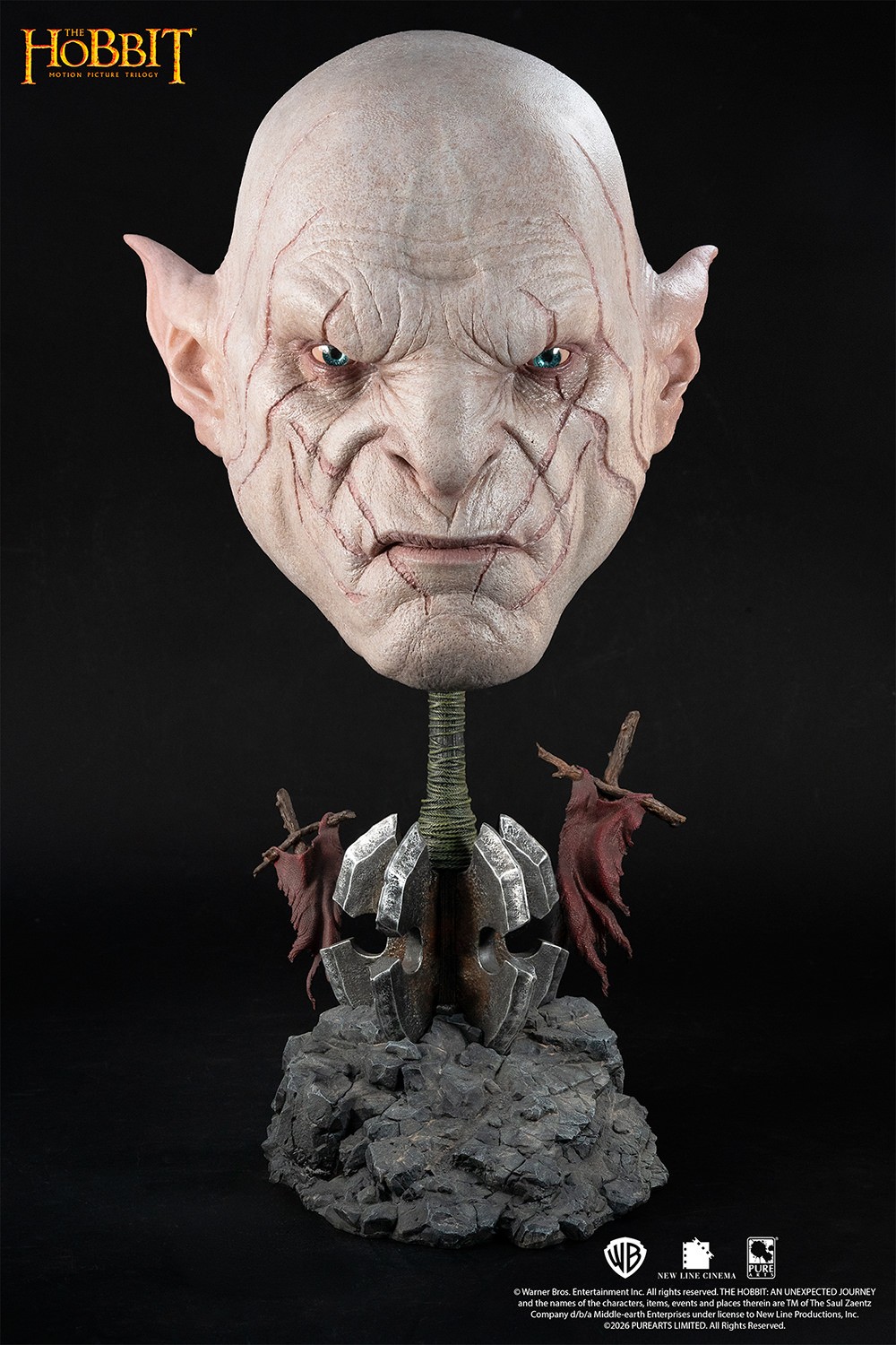 The Hobbit Azog Art Mask Life-Size Bust  (Prototype Shown) View 7