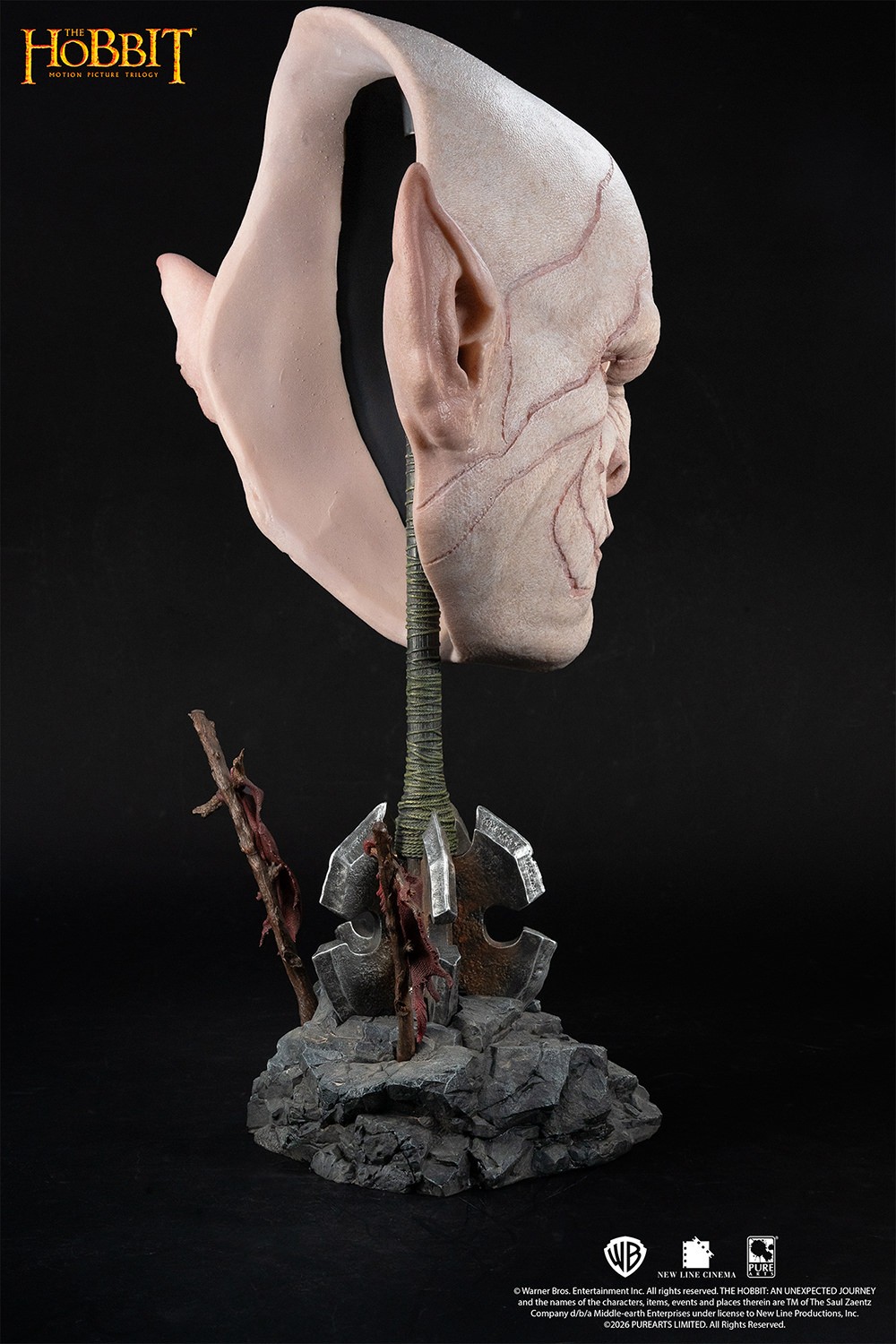 The Hobbit Azog Art Mask Life-Size Bust  (Prototype Shown) View 8