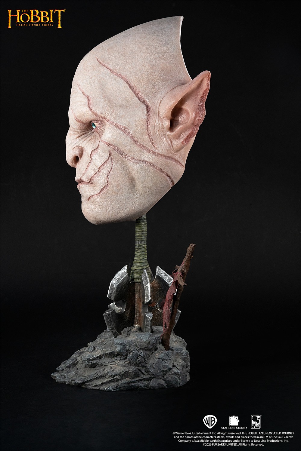 The Hobbit Azog Art Mask Life-Size Bust  (Prototype Shown) View 11