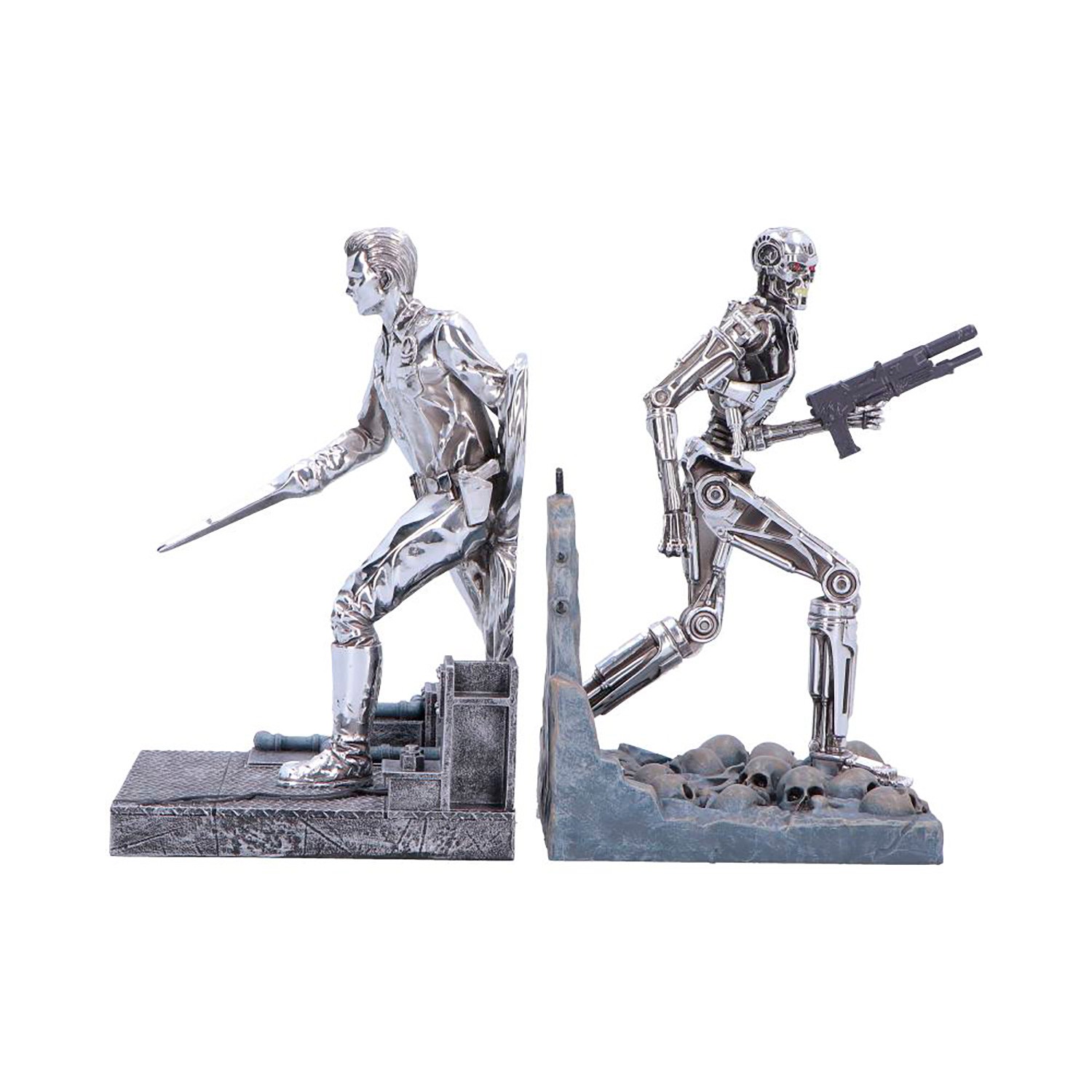 Terminator T-1000 vs T-800 Bookends Office Supplies  (Prototype Shown) View 3