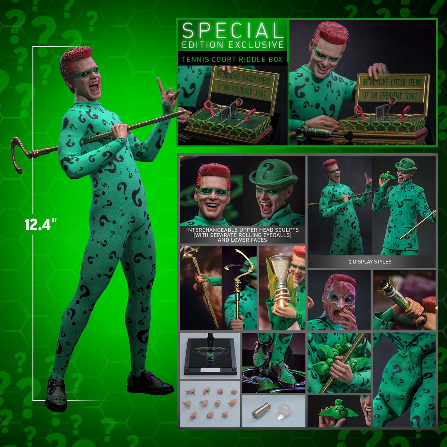 DC Comics The Riddler (Special Edition) Sixth Scale Figure  (Prototype Shown) View 2
