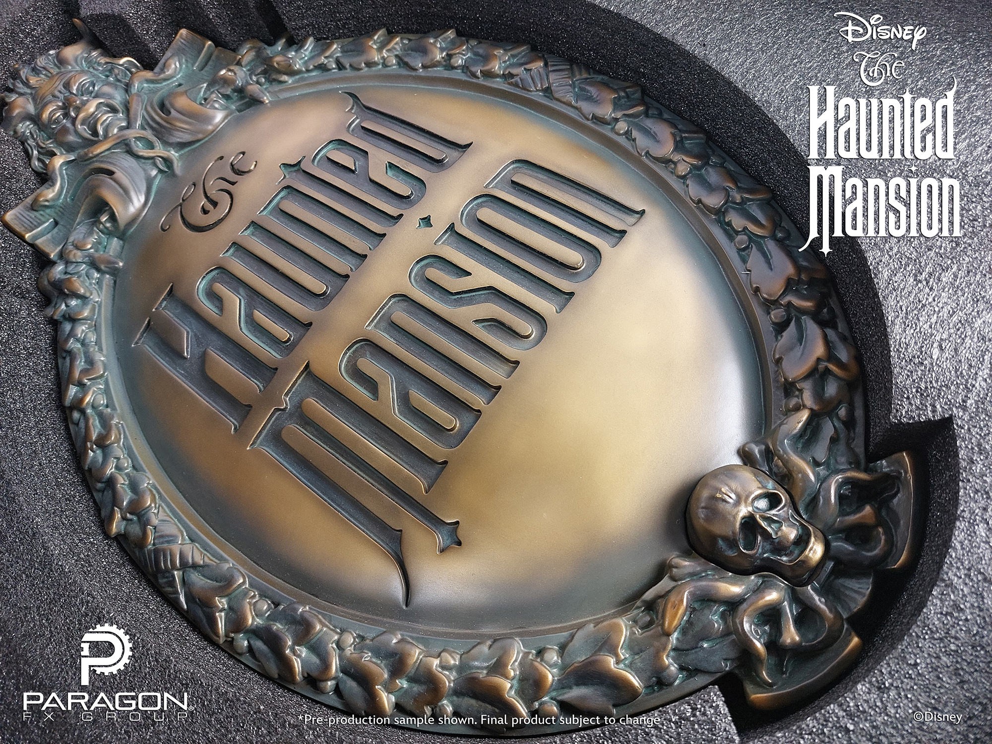 Disney Ghost Host Gate Plaque Prop Replica  (Prototype Shown) View 5