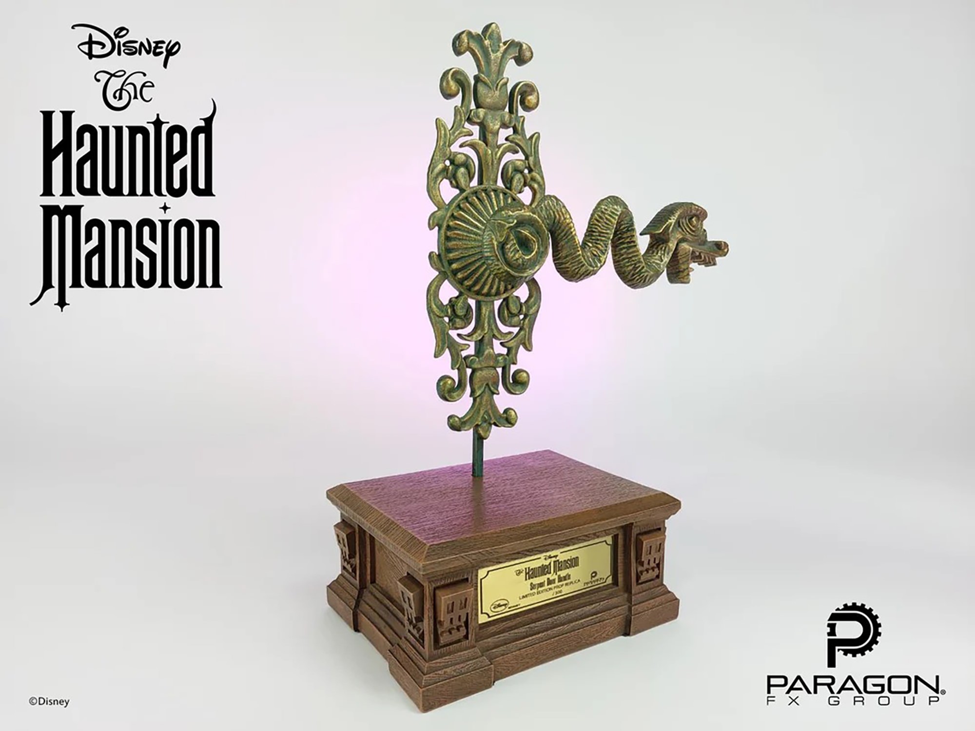 Disney Serpent Door Handle Prop Replica  (Prototype Shown) View 3