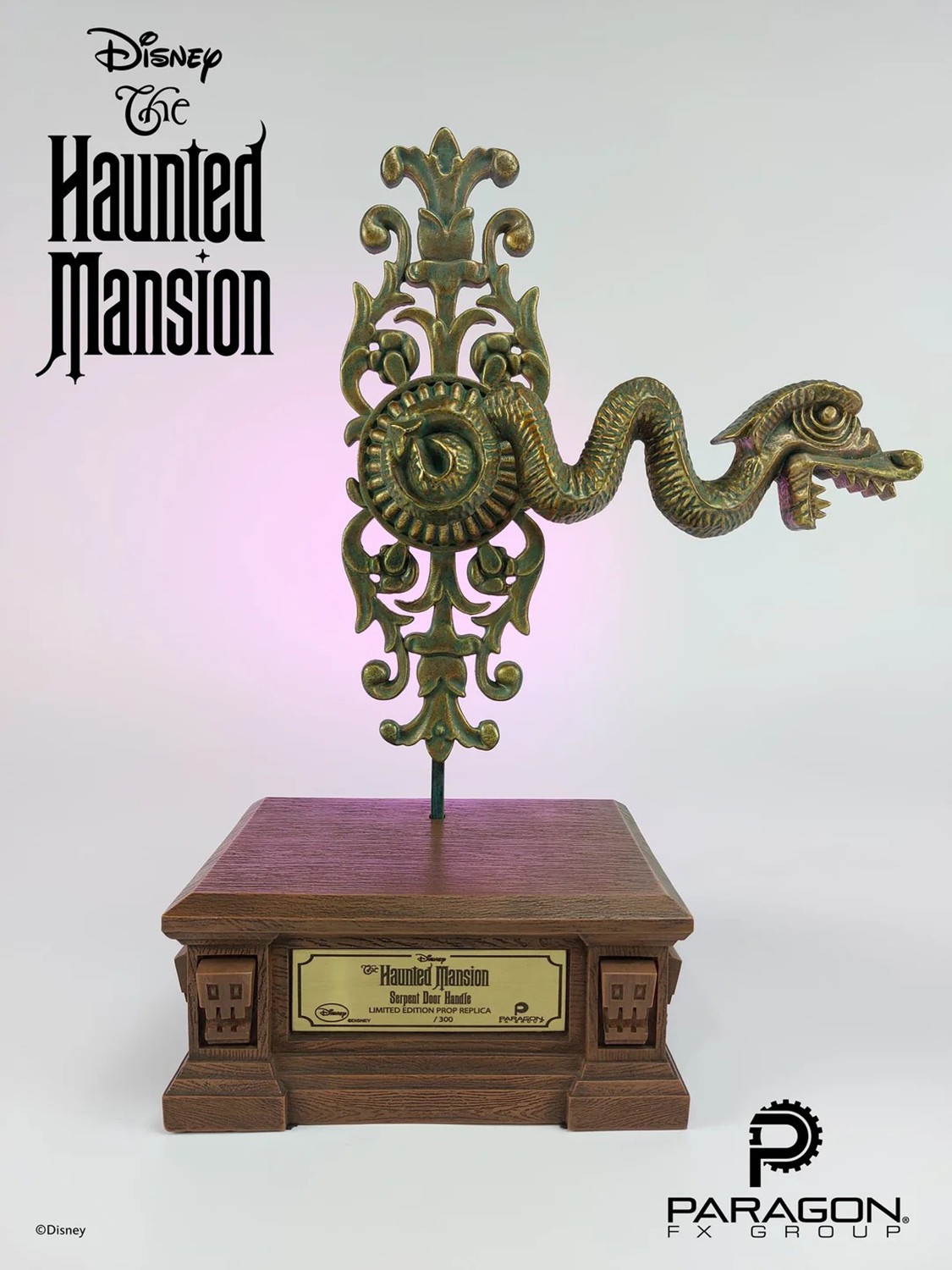 Disney Serpent Door Handle Prop Replica  (Prototype Shown) View 9