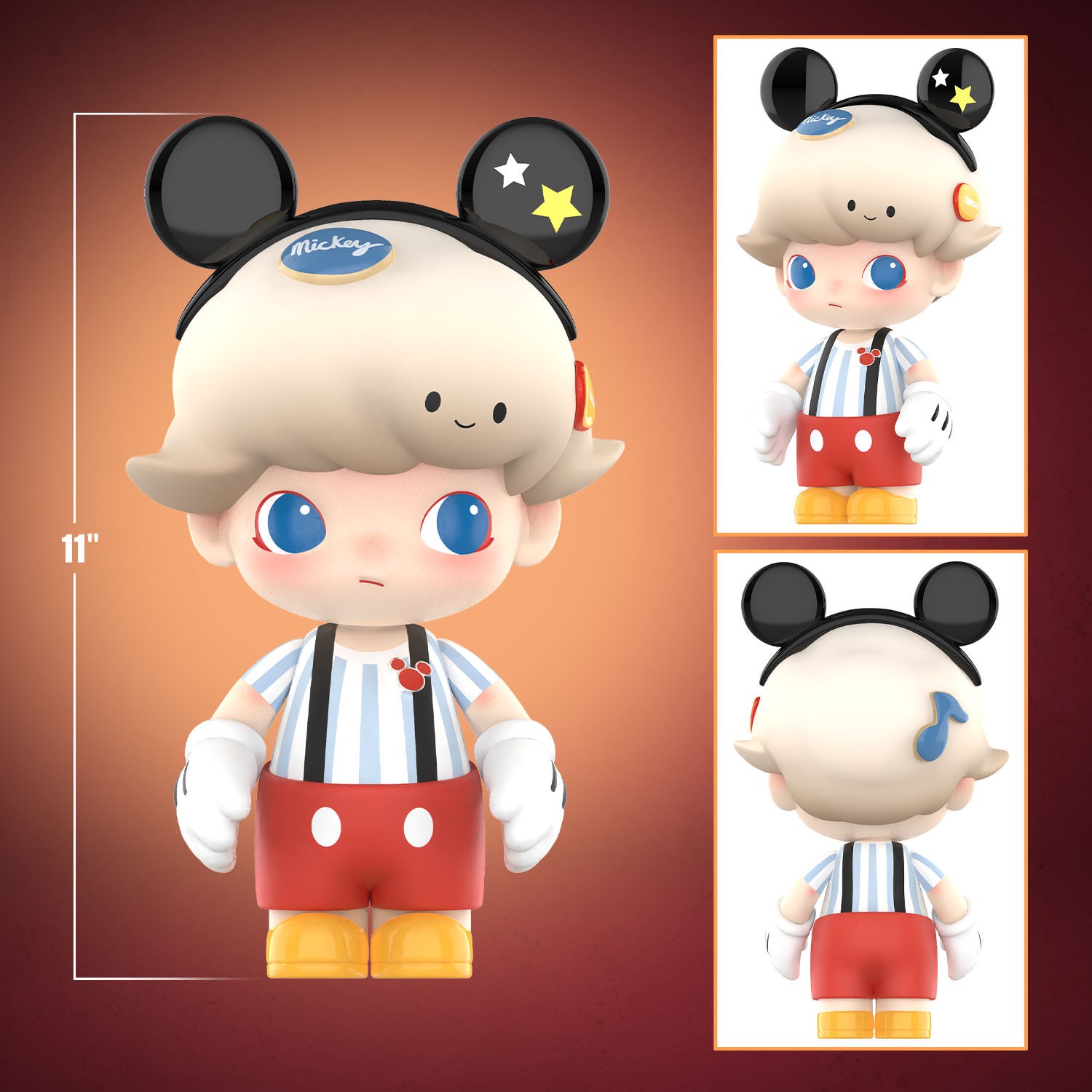 Dimoo World x Disney MEGA JUST DIMOO 400% Mickey Mouse Collectible Figure  (Prototype Shown) View 2