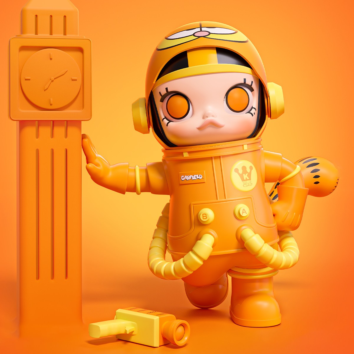 Molly x Garfield MEGA SPACE MOLLY 400% Garfield Blind Box Blind Box Set  (Prototype Shown) View 1