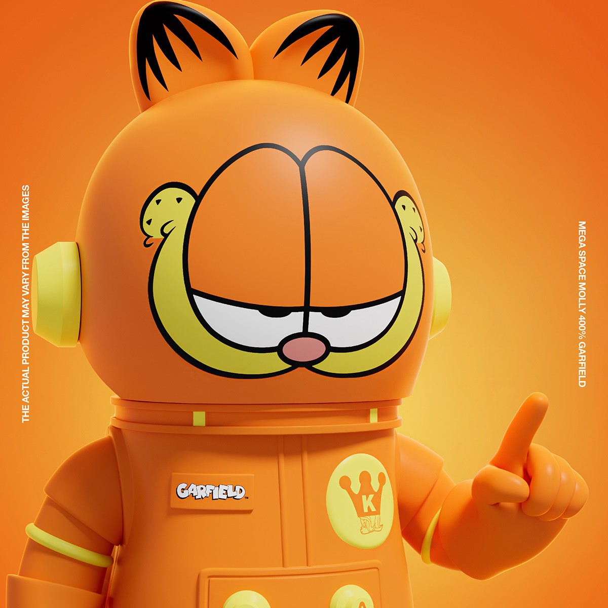 Molly x Garfield MEGA SPACE MOLLY 400% Garfield Blind Box Blind Box Set  (Prototype Shown) View 5