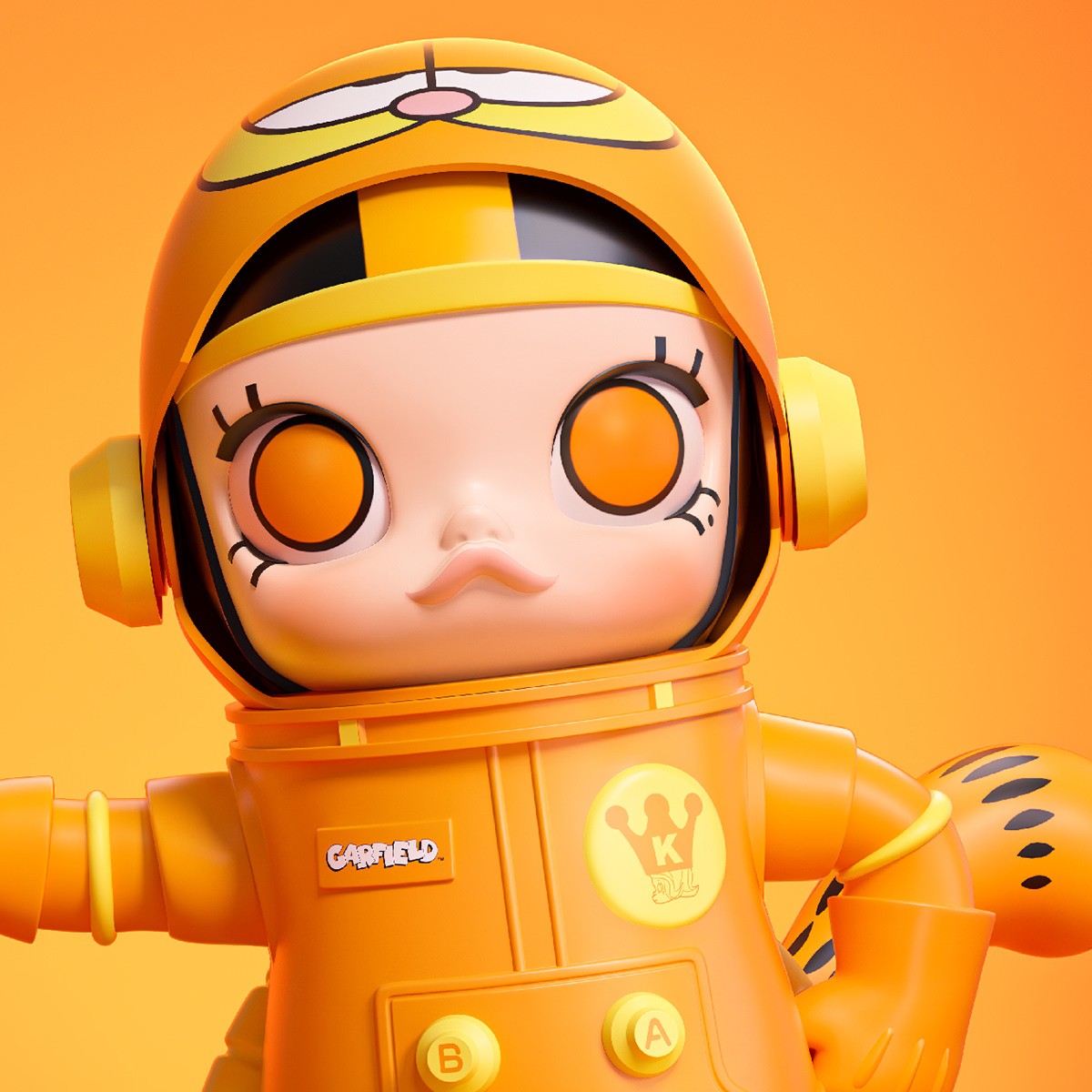 Molly x Garfield MEGA SPACE MOLLY 400% Garfield Blind Box Blind Box Set  (Prototype Shown) View 6