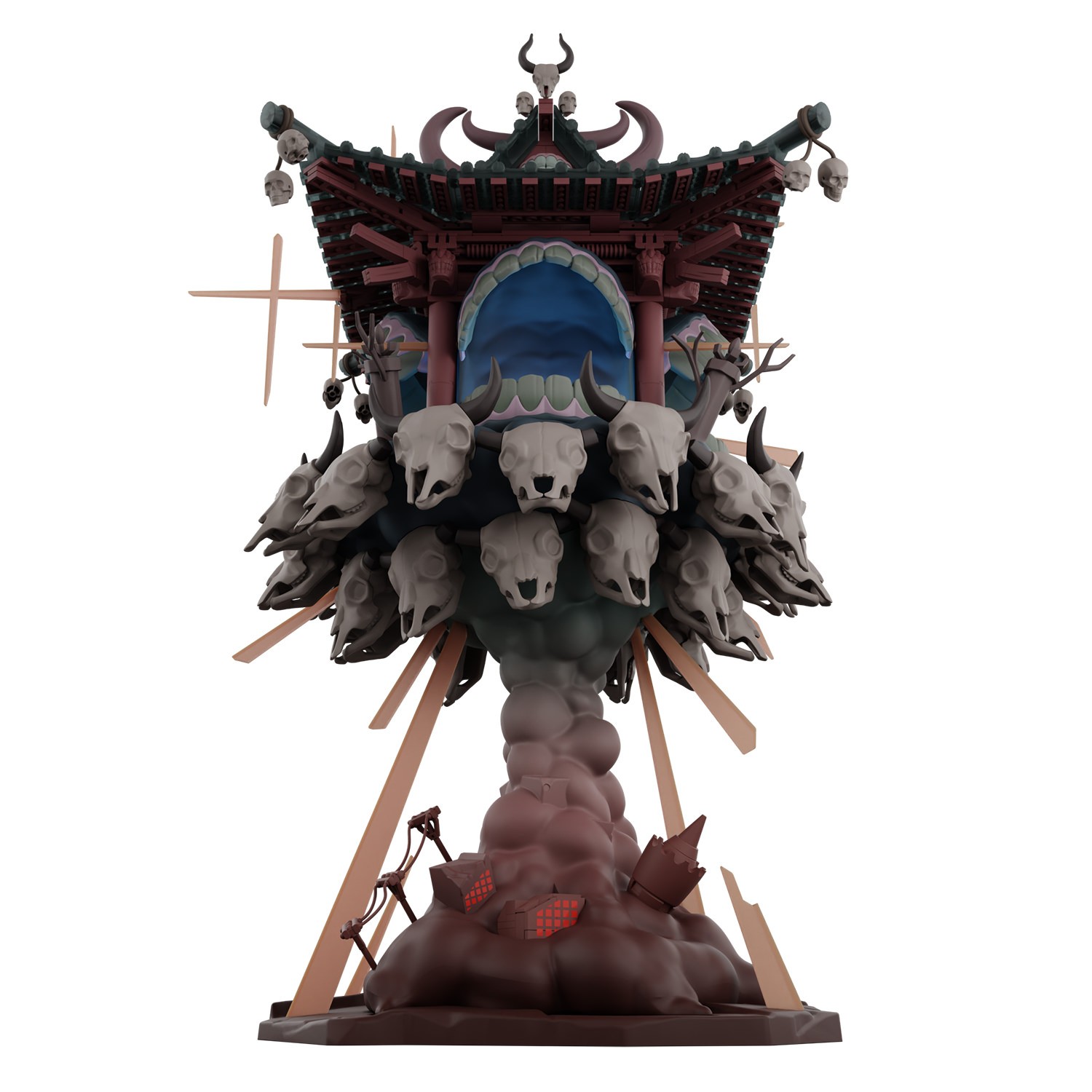 Jujutsu Kaisen Jujutsu Kaisen Series Scene Block - Sukuna Collectible Figure  (Prototype Shown) View 5