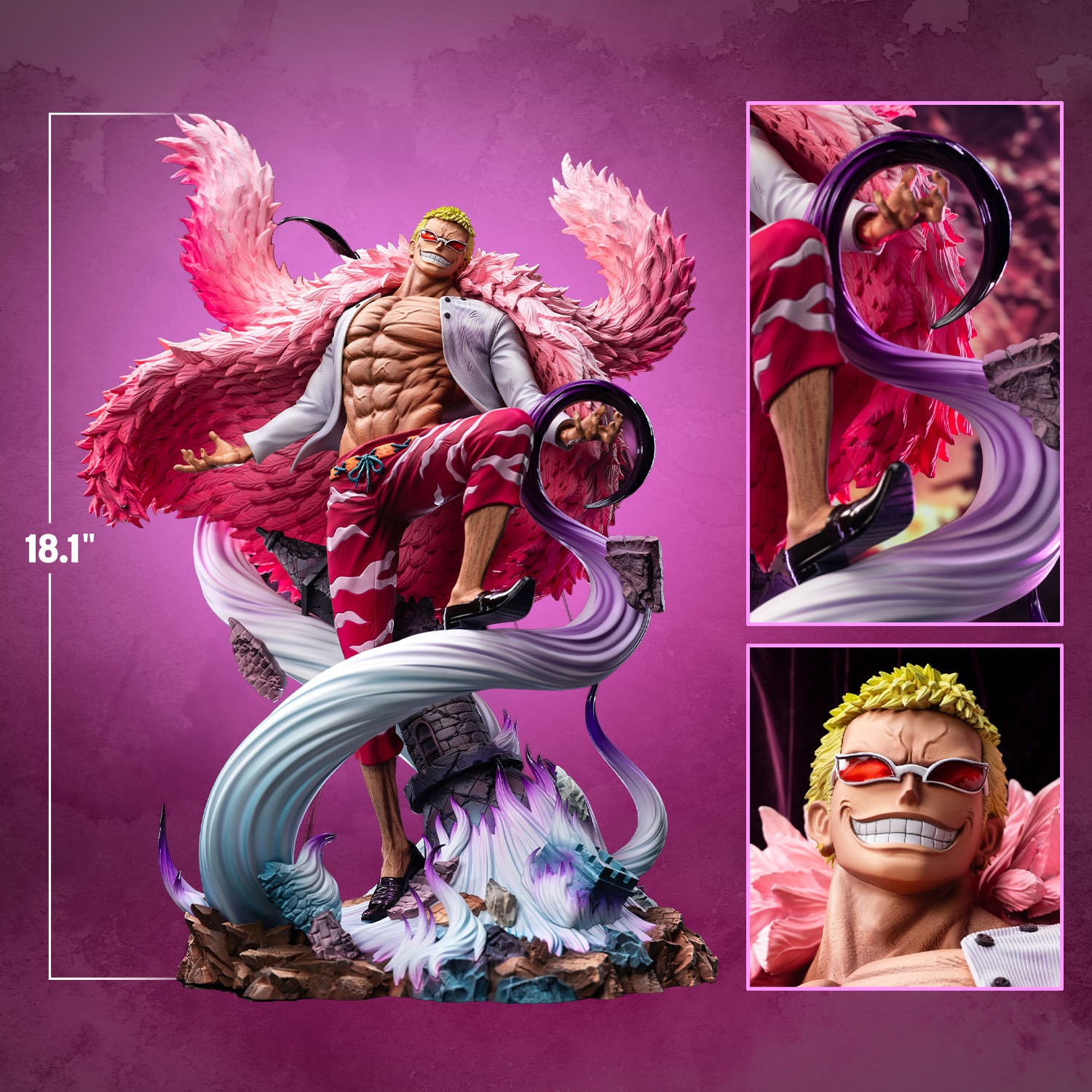 One Piece Donquixote Doflamingo (Premium Version) Statues  (Prototype Shown) View 2