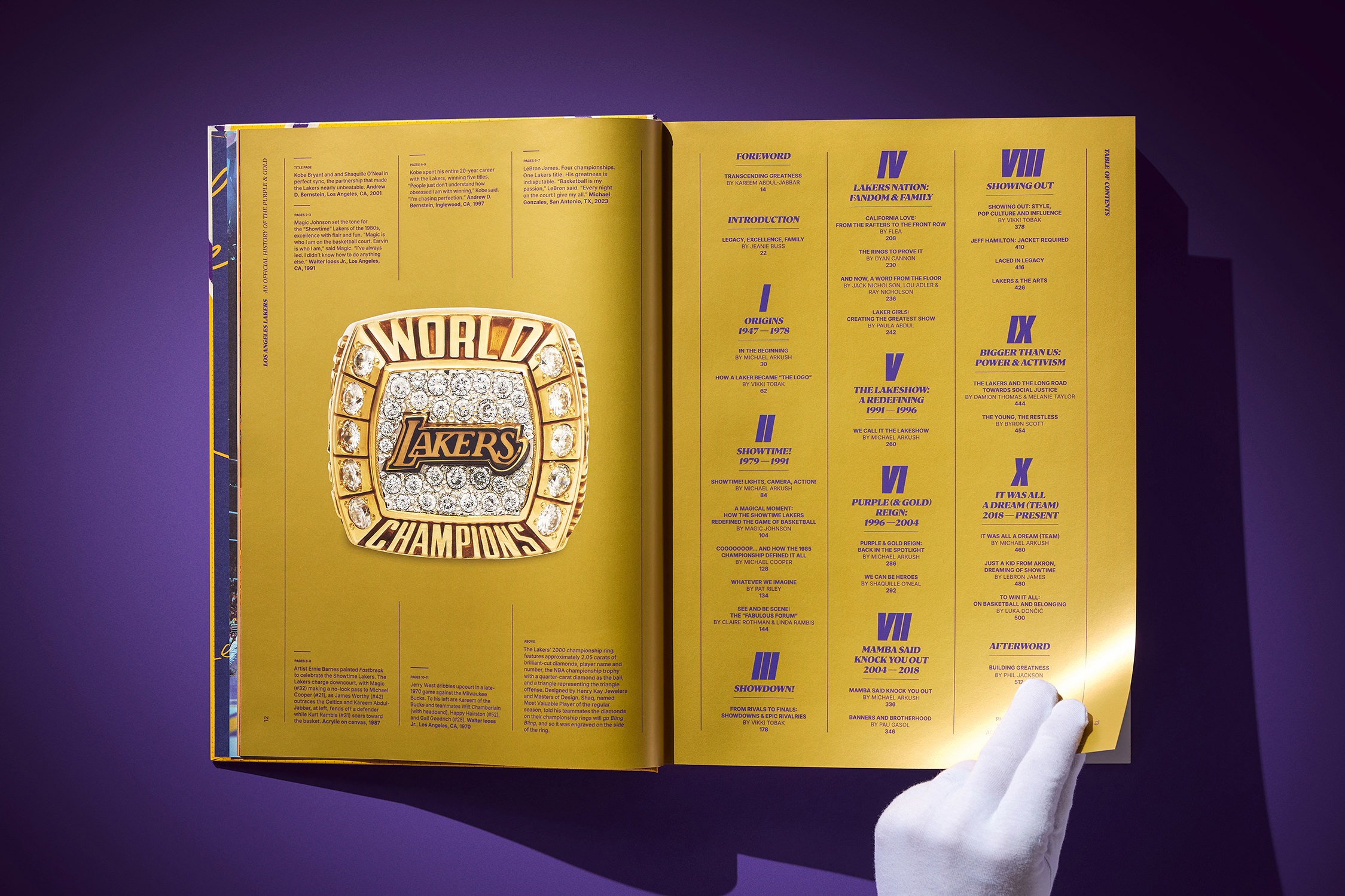 Lakers Lakers. An Official History of the Purple & Gold Book  (Prototype Shown) View 7
