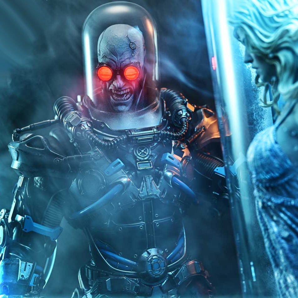 DC Comics Mr. Freeze: Heart of Ice (Deluxe Version) 1:3 Scale Statue  (Prototype Shown) View 3