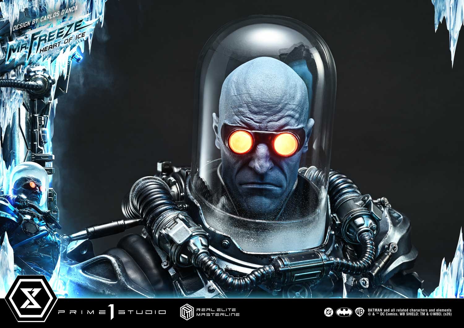 DC Comics Mr. Freeze: Heart of Ice (Deluxe Version) 1:3 Scale Statue  (Prototype Shown) View 8