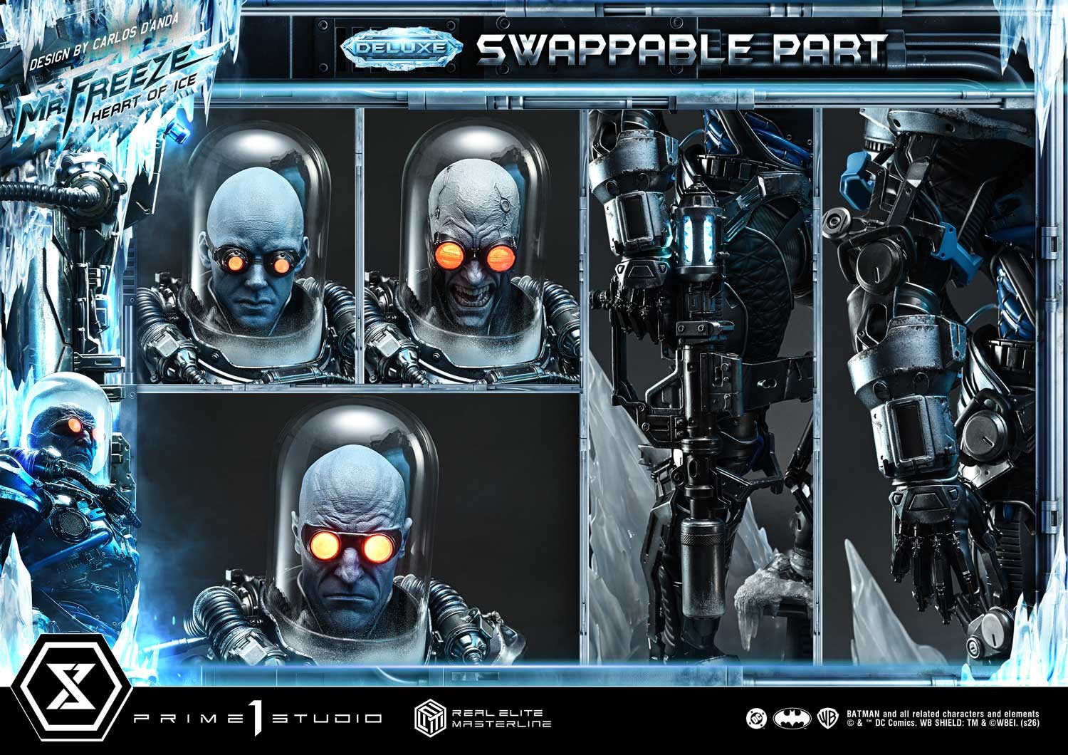 DC Comics Mr. Freeze: Heart of Ice (Deluxe Version) 1:3 Scale Statue  (Prototype Shown) View 10