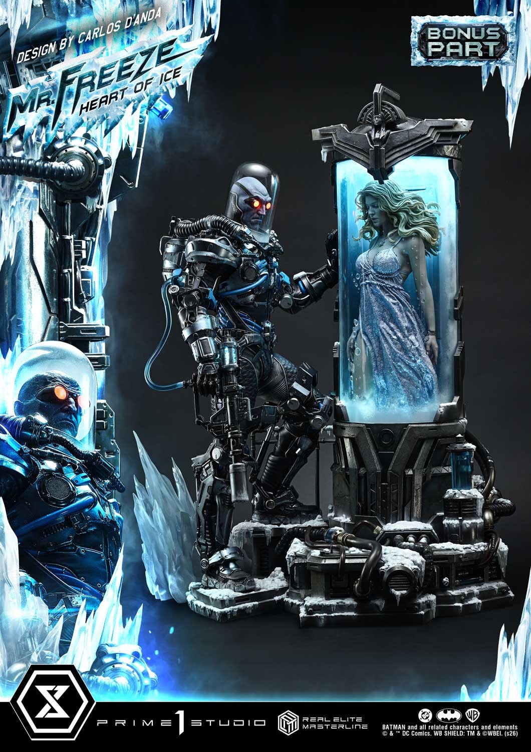 DC Comics Mr. Freeze: Heart of Ice (Deluxe Bonus Version) 1:3 Scale Statue  (Prototype Shown) View 7