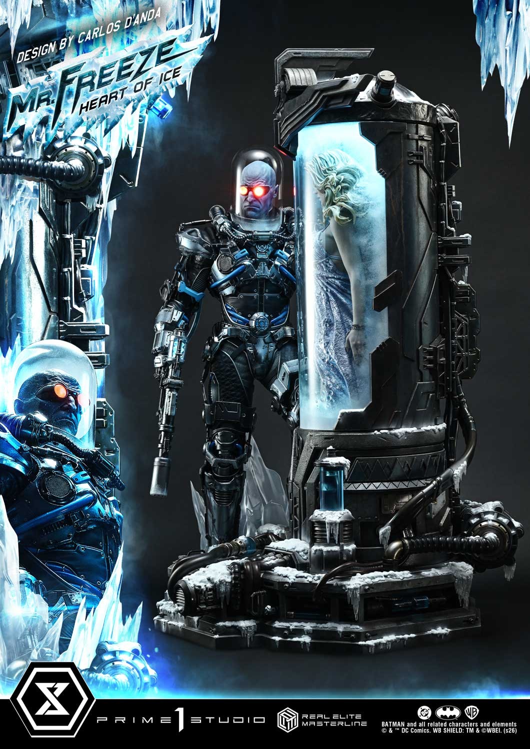 DC Comics Mr. Freeze: Heart of Ice (Deluxe Bonus Version) 1:3 Scale Statue  (Prototype Shown) View 14