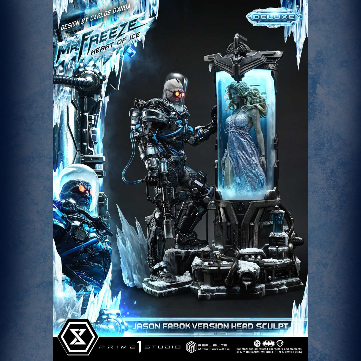 DC Comics Mr. Freeze: Heart of Ice (Deluxe Bonus Version) 1:3 Scale Statue  (Prototype Shown) View 1
