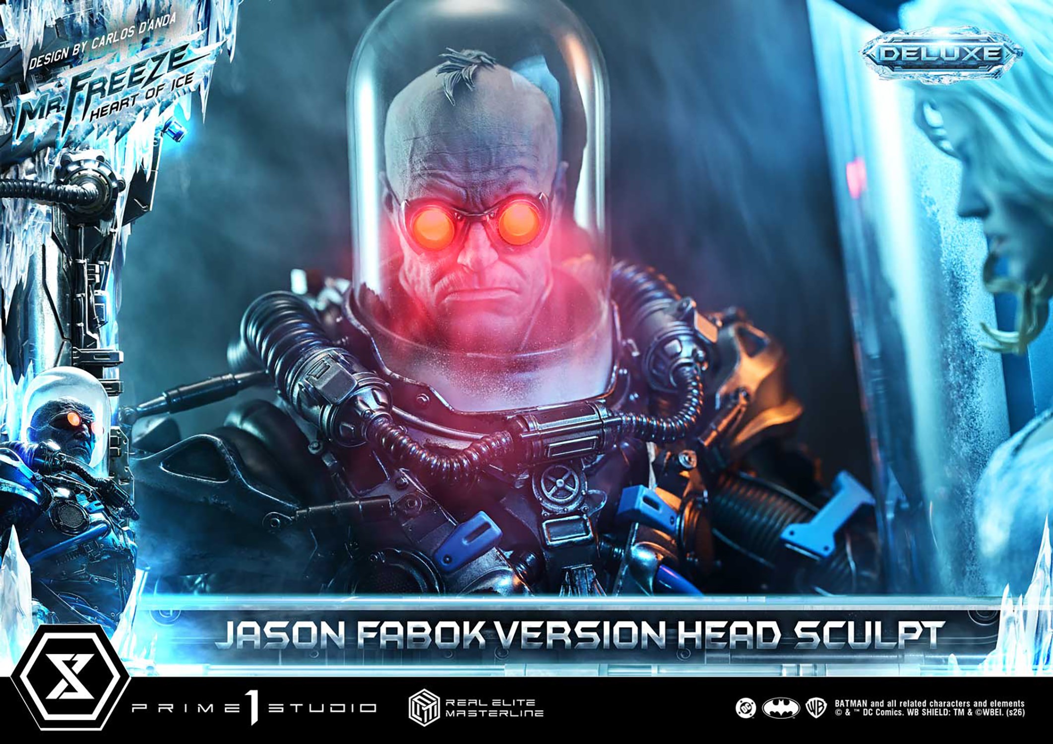 DC Comics Mr. Freeze: Heart of Ice (Deluxe Bonus Version) 1:3 Scale Statue  (Prototype Shown) View 3