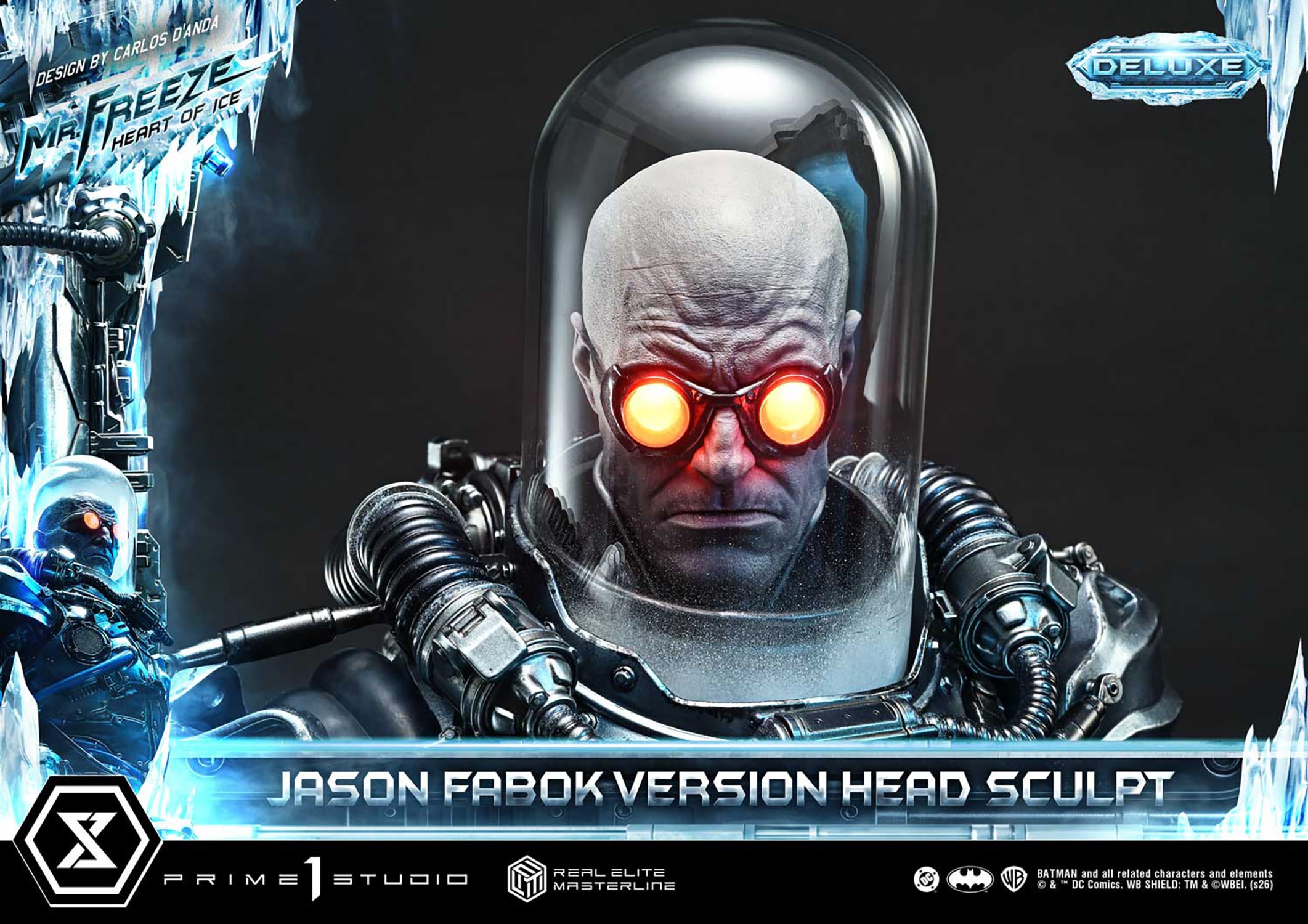 DC Comics Mr. Freeze: Heart of Ice (Deluxe Bonus Version) 1:3 Scale Statue  (Prototype Shown) View 6