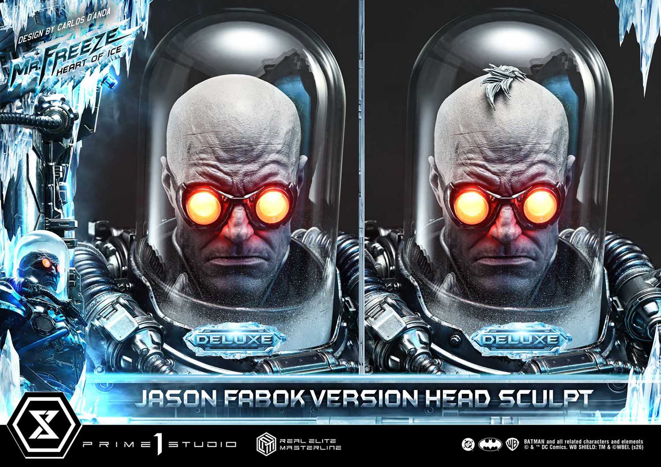 DC Comics Mr. Freeze: Heart of Ice (Deluxe Bonus Version) 1:3 Scale Statue  (Prototype Shown) View 4
