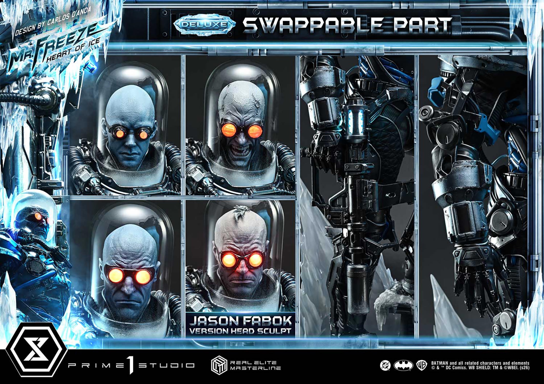 DC Comics Mr. Freeze: Heart of Ice (Deluxe Bonus Version) 1:3 Scale Statue  (Prototype Shown) View 7