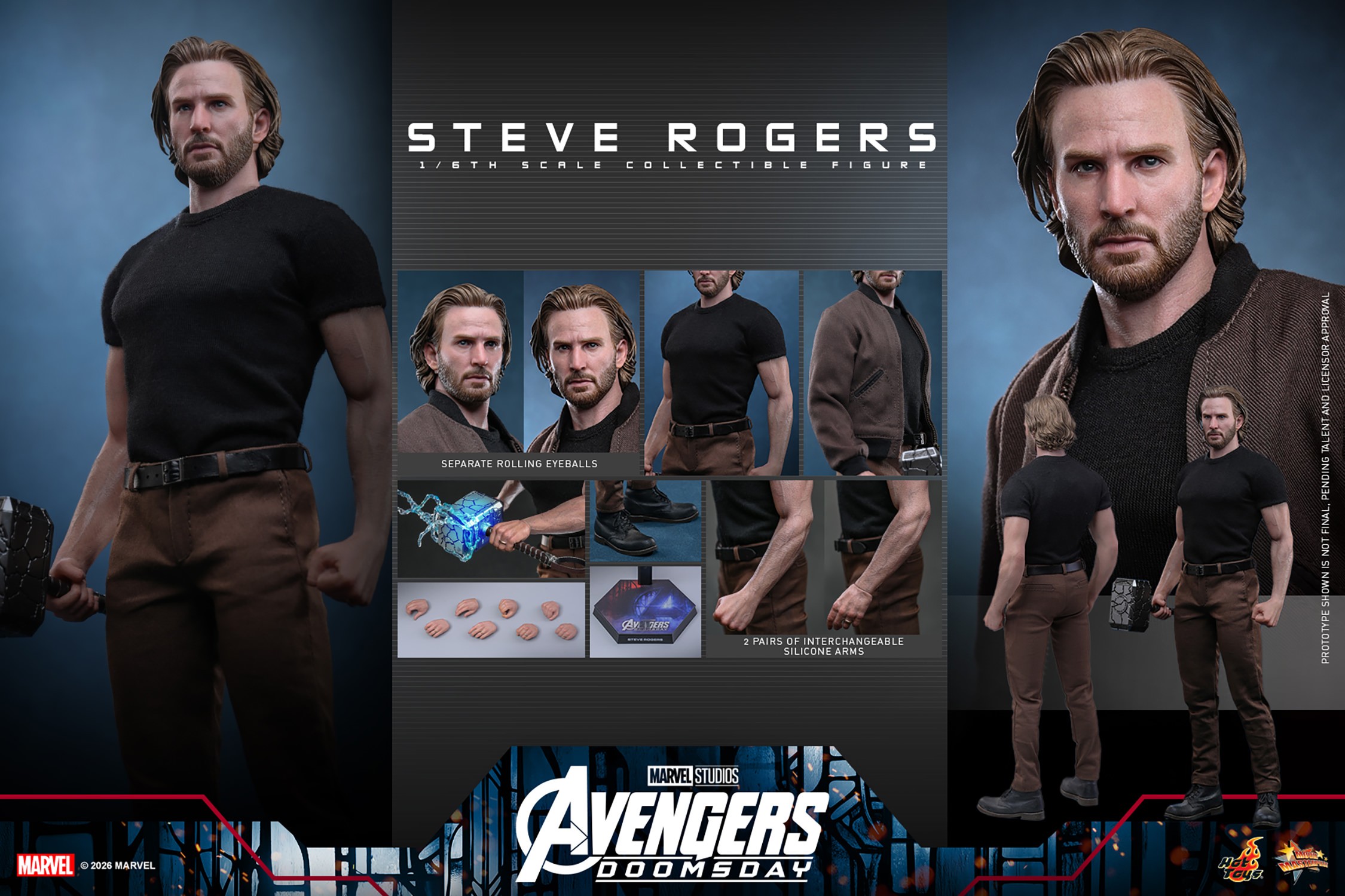 Marvel Steve Rogers Sixth Scale Figure  Collector Edition (Prototype Shown) View 16