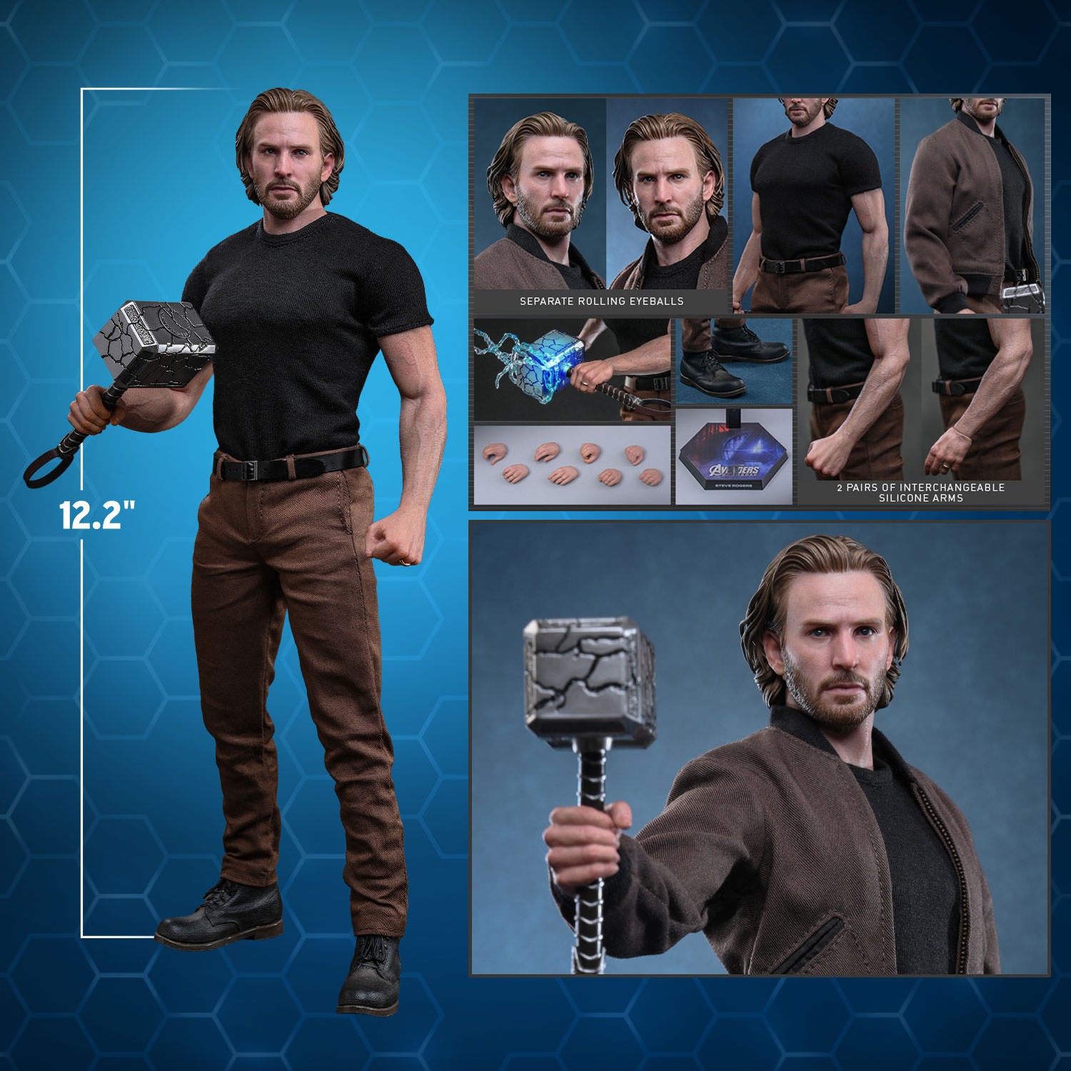 Marvel Steve Rogers Sixth Scale Figure  Collector Edition (Prototype Shown) View 2