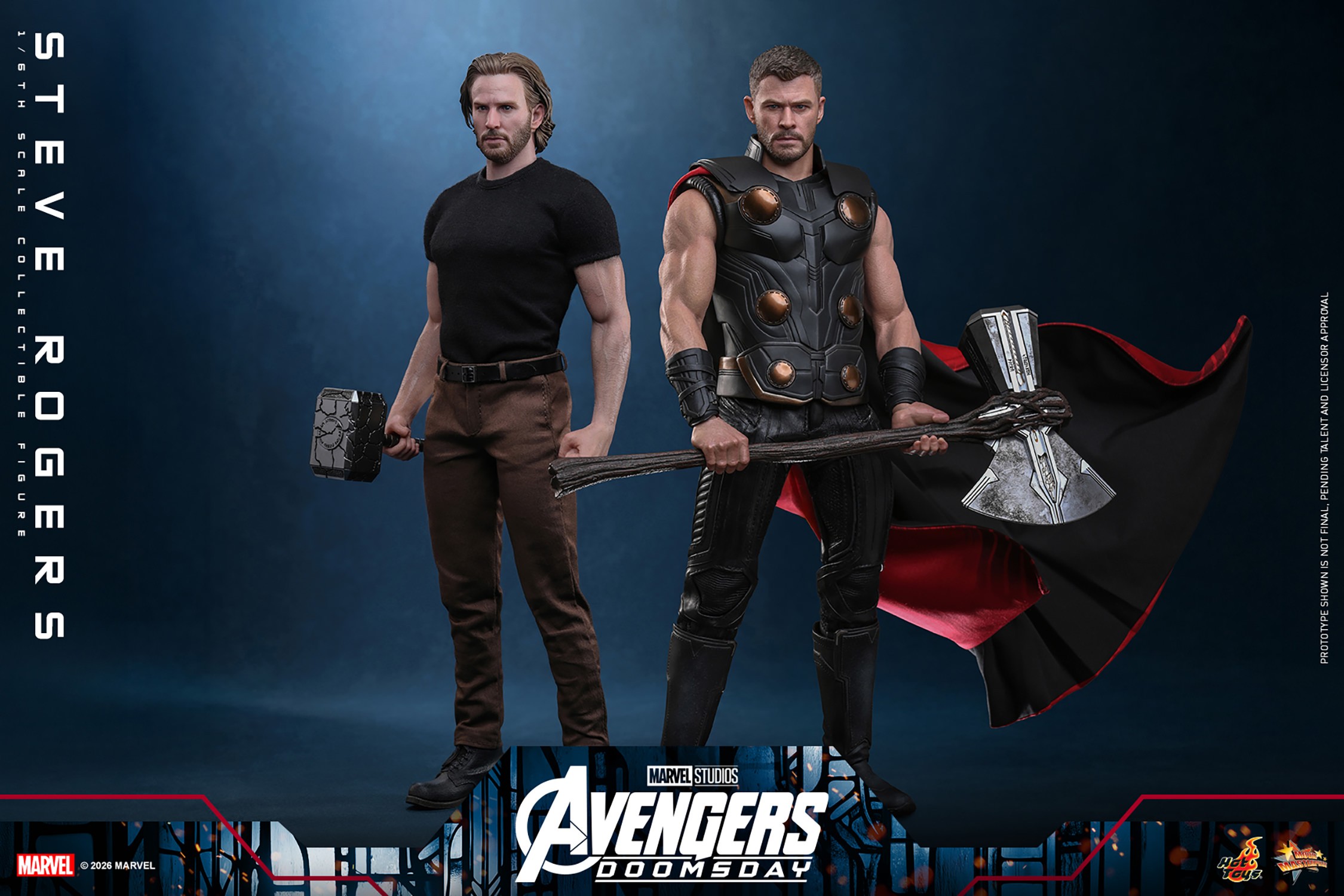 Marvel Steve Rogers (Deluxe Version) Sixth Scale Figure  (Prototype Shown) View 13