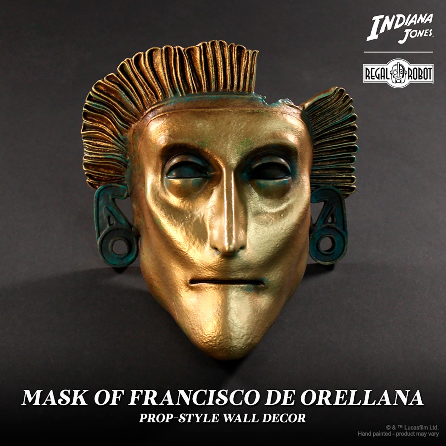 Indiana Jones Mask of Francisco de Orellana Wall Decor  (Prototype Shown) View 3