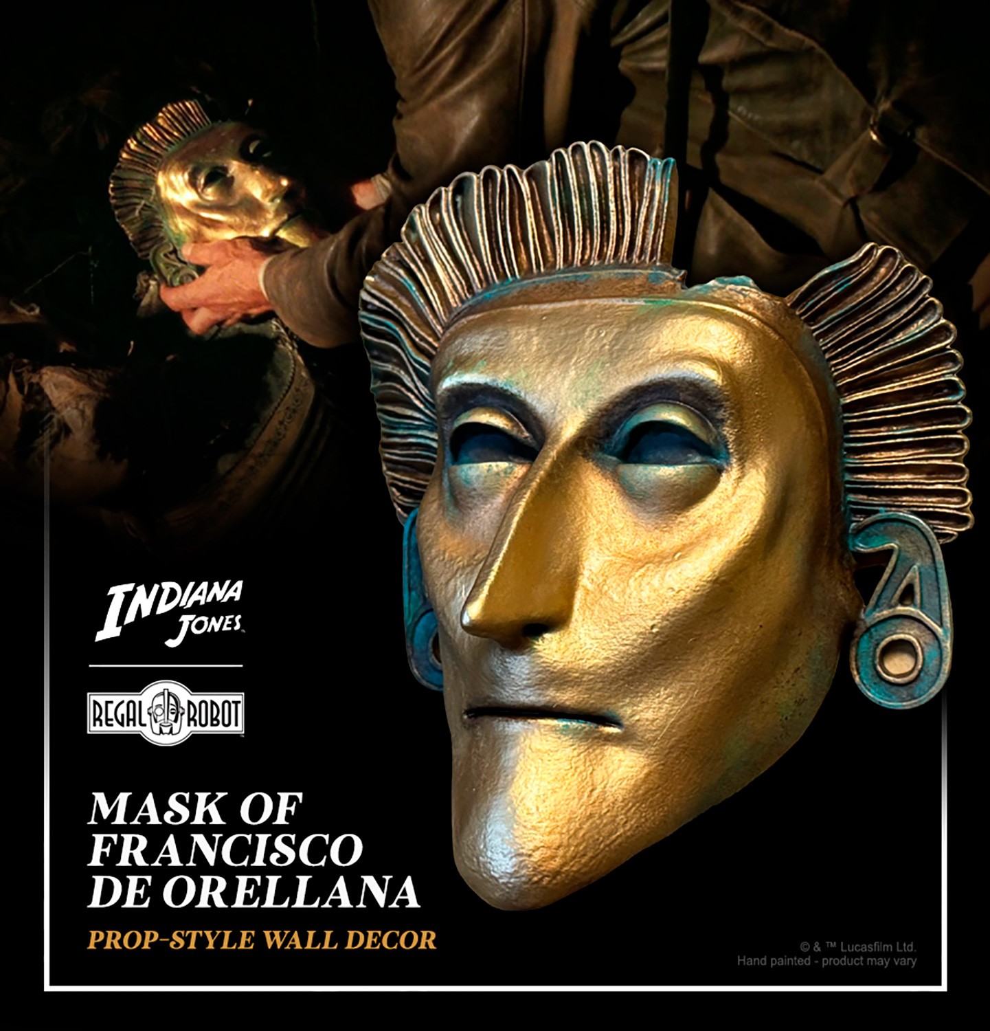 Indiana Jones Mask of Francisco de Orellana Wall Decor  (Prototype Shown) View 9