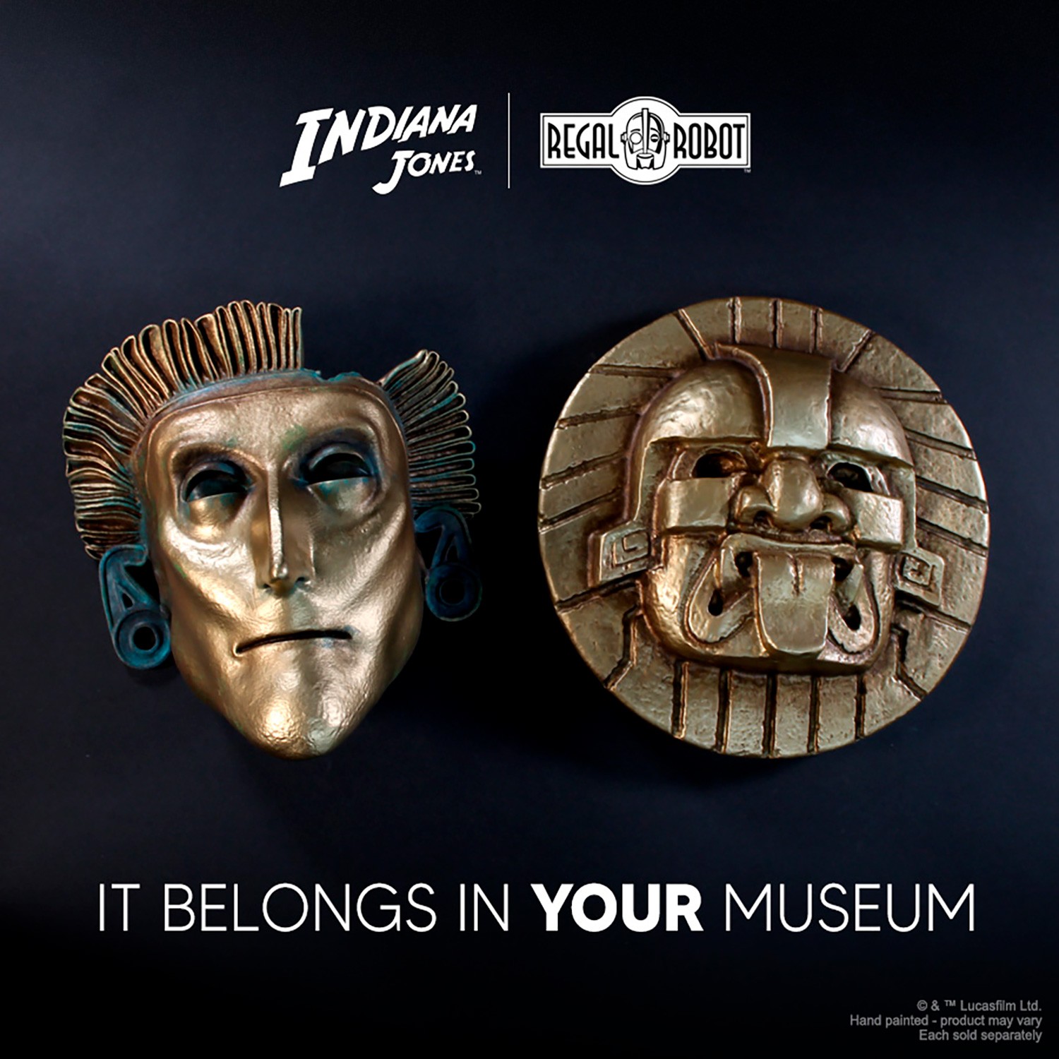 Indiana Jones Mask of Francisco de Orellana Wall Decor  (Prototype Shown) View 10