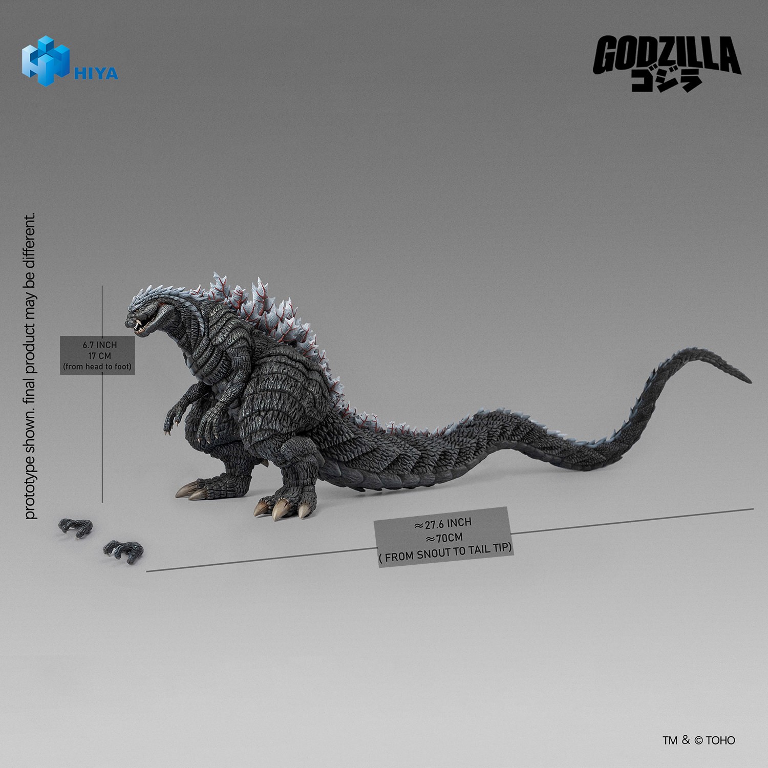 Godzilla Godzilla (Ultima Version) Action Figure  (Prototype Shown) View 2