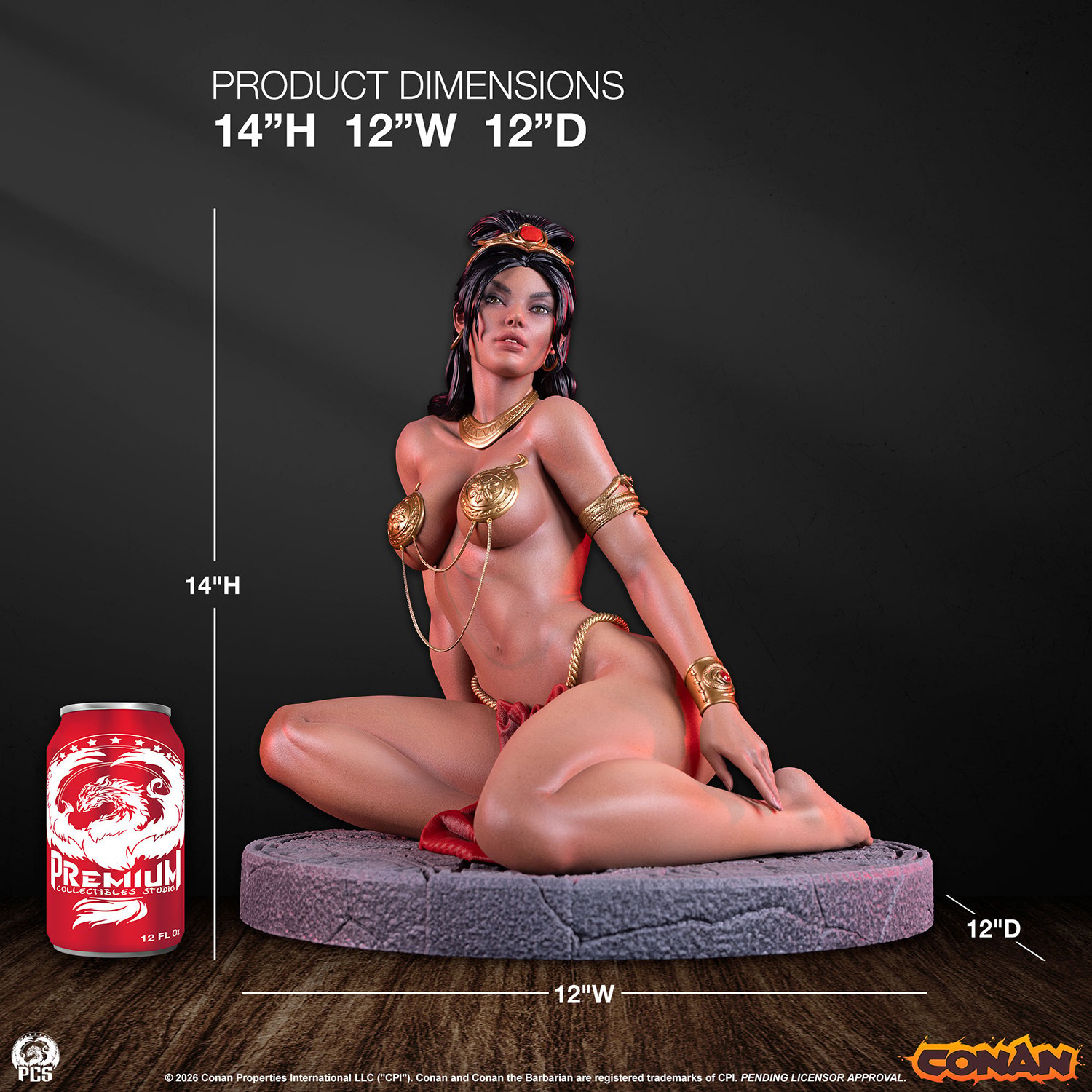 Conan Conan “The Maiden” 1:3 Scale Statue  (Prototype Shown) View 2