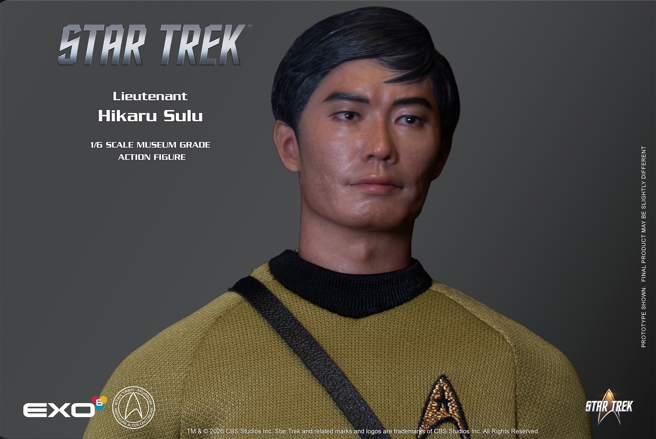 Star Trek Lieutenant Hikaru Sulu Sixth Scale Figure  (Prototype Shown) View 6