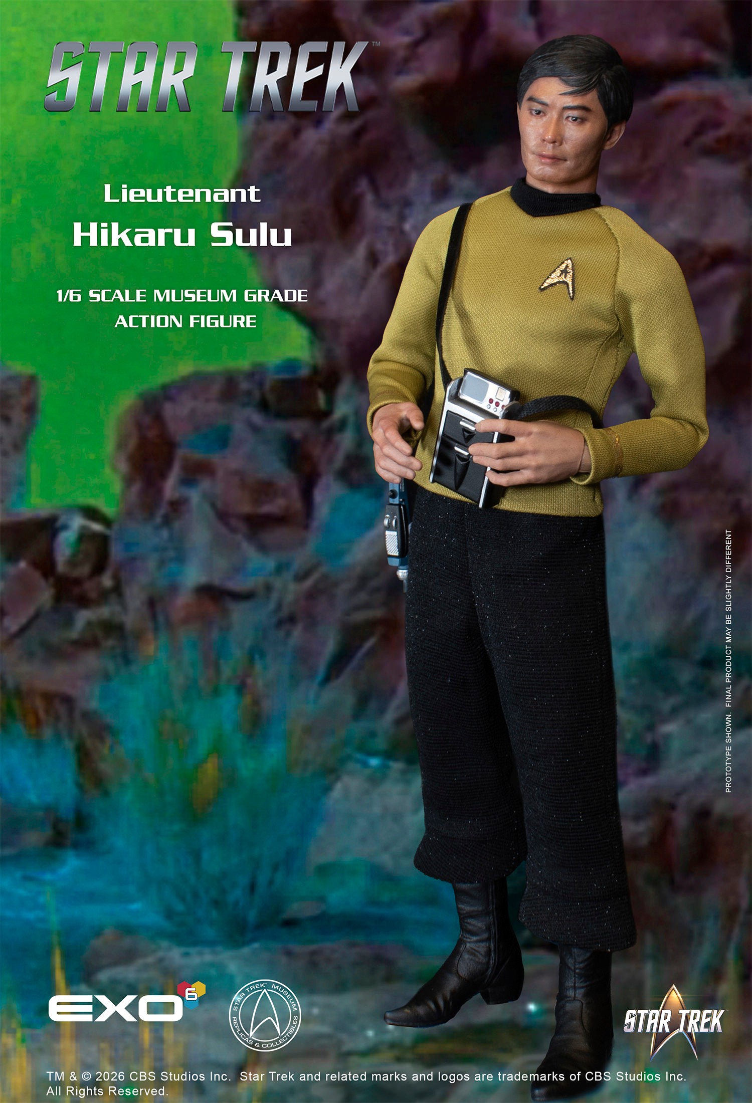 Star Trek Lieutenant Hikaru Sulu Sixth Scale Figure  (Prototype Shown) View 9