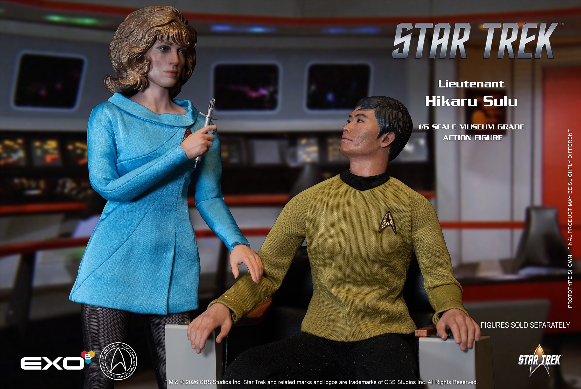 Star Trek Lieutenant Hikaru Sulu Sixth Scale Figure  (Prototype Shown) View 11