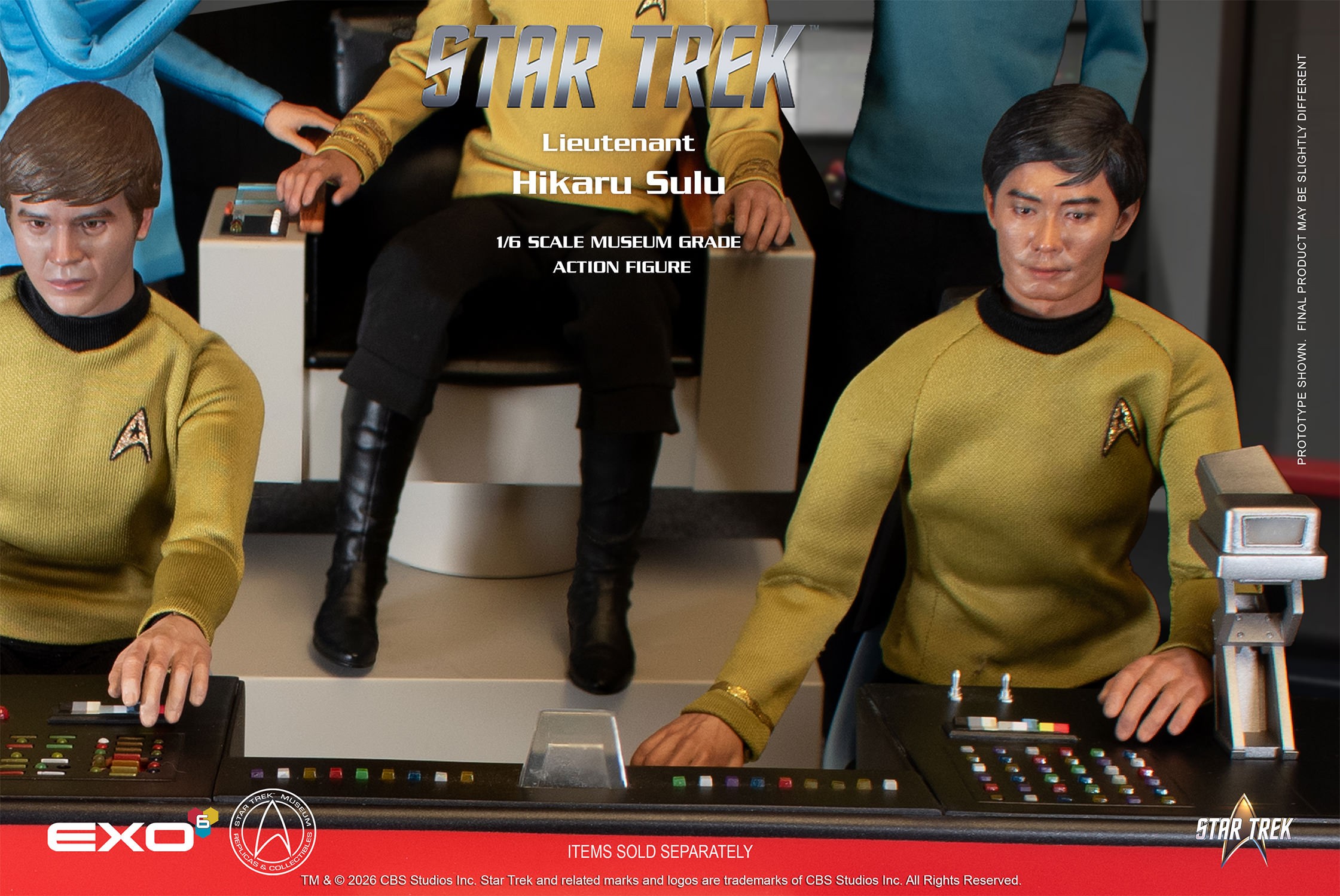 Star Trek Lieutenant Hikaru Sulu Sixth Scale Figure  (Prototype Shown) View 13