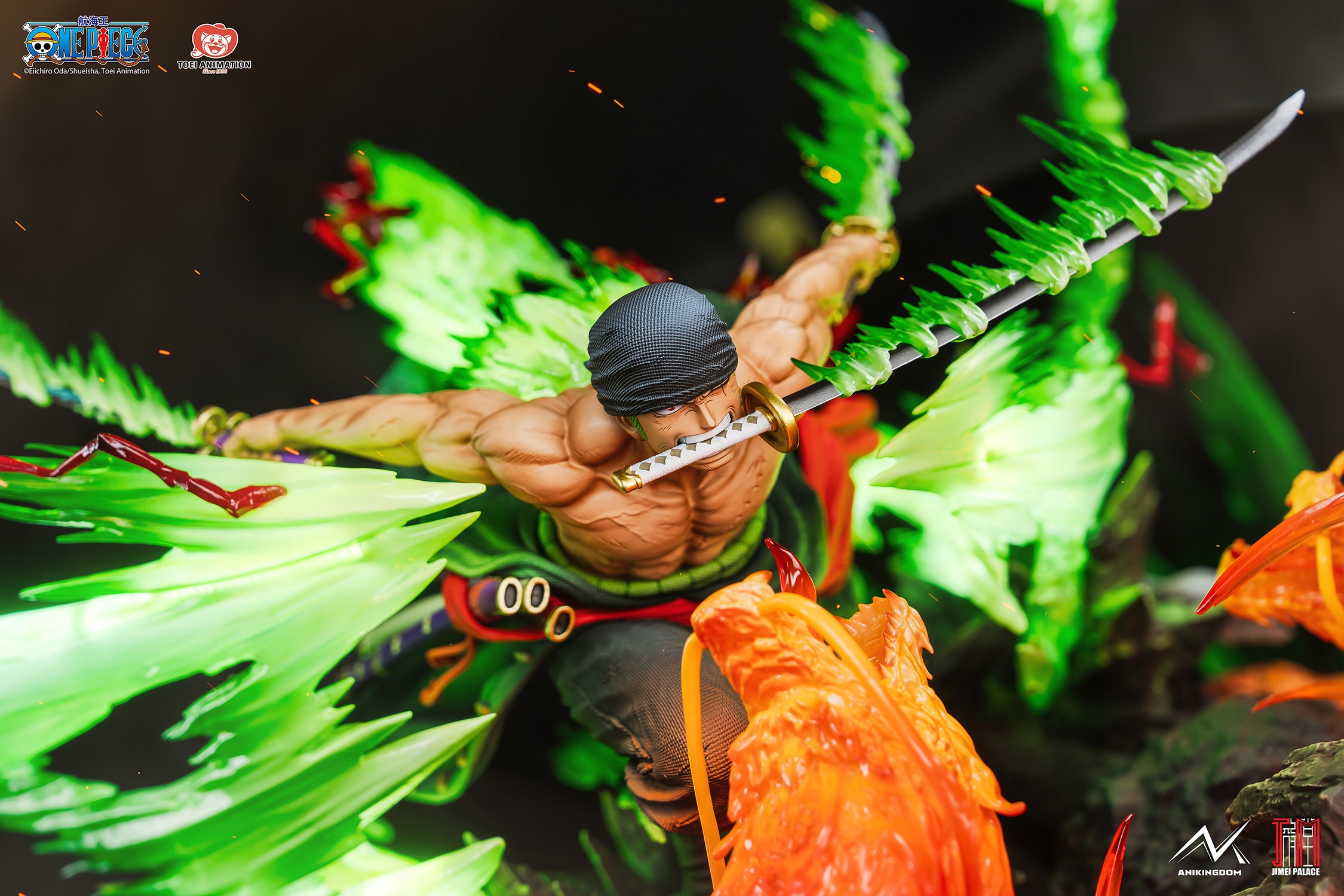 One Piece Zoro vs. King (Illuminated Version) Statues  (Prototype Shown) View 9