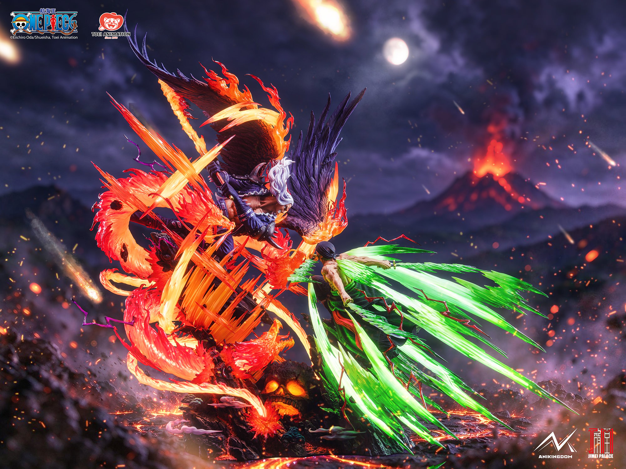 One Piece Zoro vs. King (Illuminated Version) Statues  (Prototype Shown) View 10