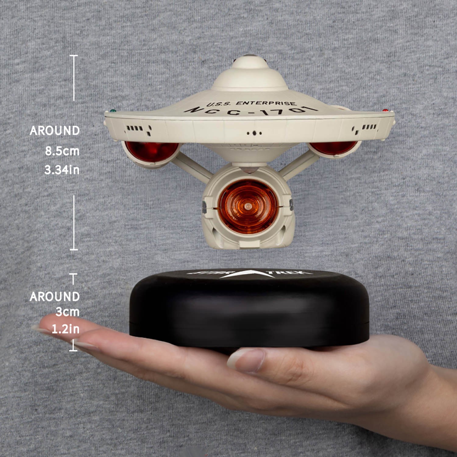 Star Trek U.S.S. Enterprise NCC-1701 Floating Version Collectible Figure  (Prototype Shown) View 2