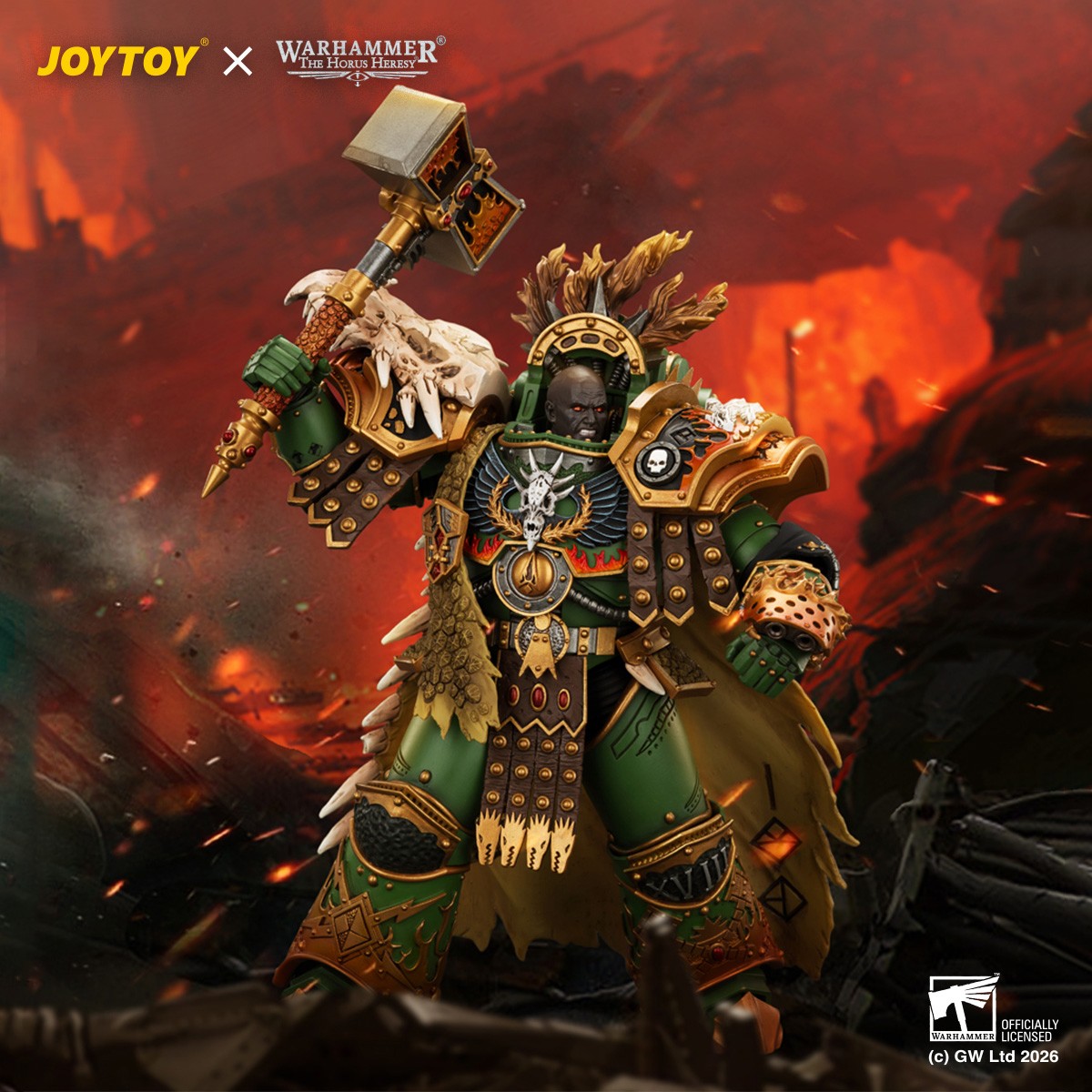 Warhammer 40K Vulkan, Primarch of the XVIIIth Legion Action Figure  (Prototype Shown) View 1