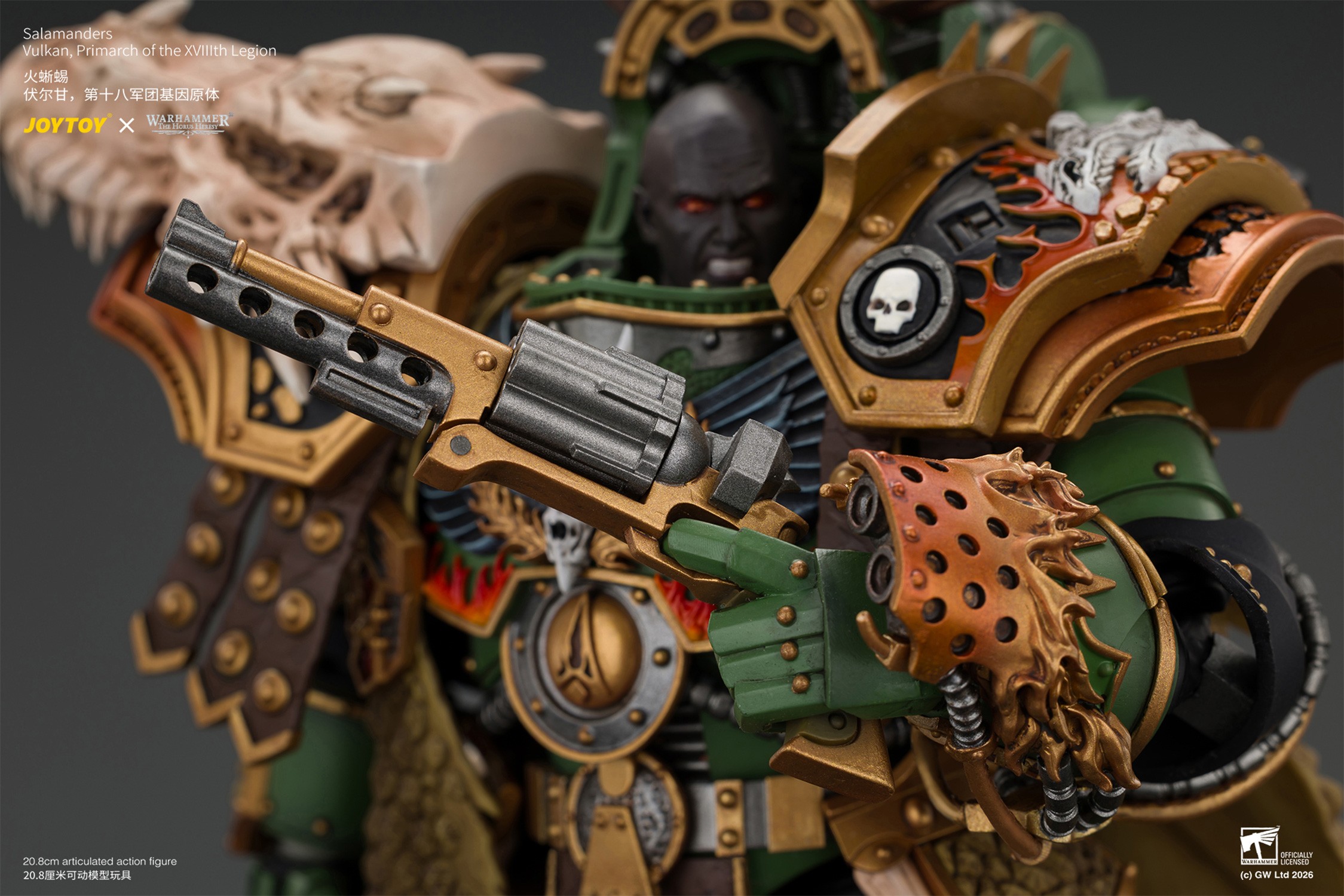 Warhammer 40K Vulkan, Primarch of the XVIIIth Legion Action Figure  (Prototype Shown) View 8