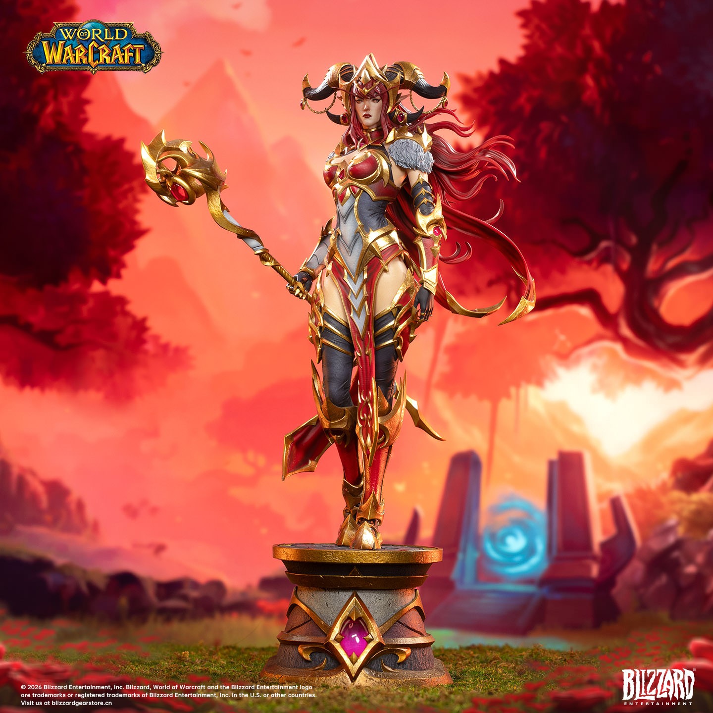 Warcraft Alexstrasza Statues  (Prototype Shown) View 1