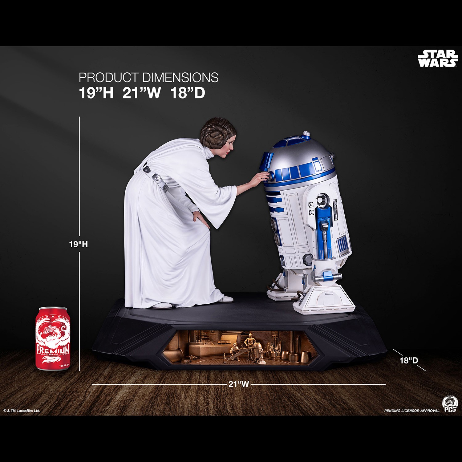 Star Wars Princess Leia Statues  (Prototype Shown) View 2
