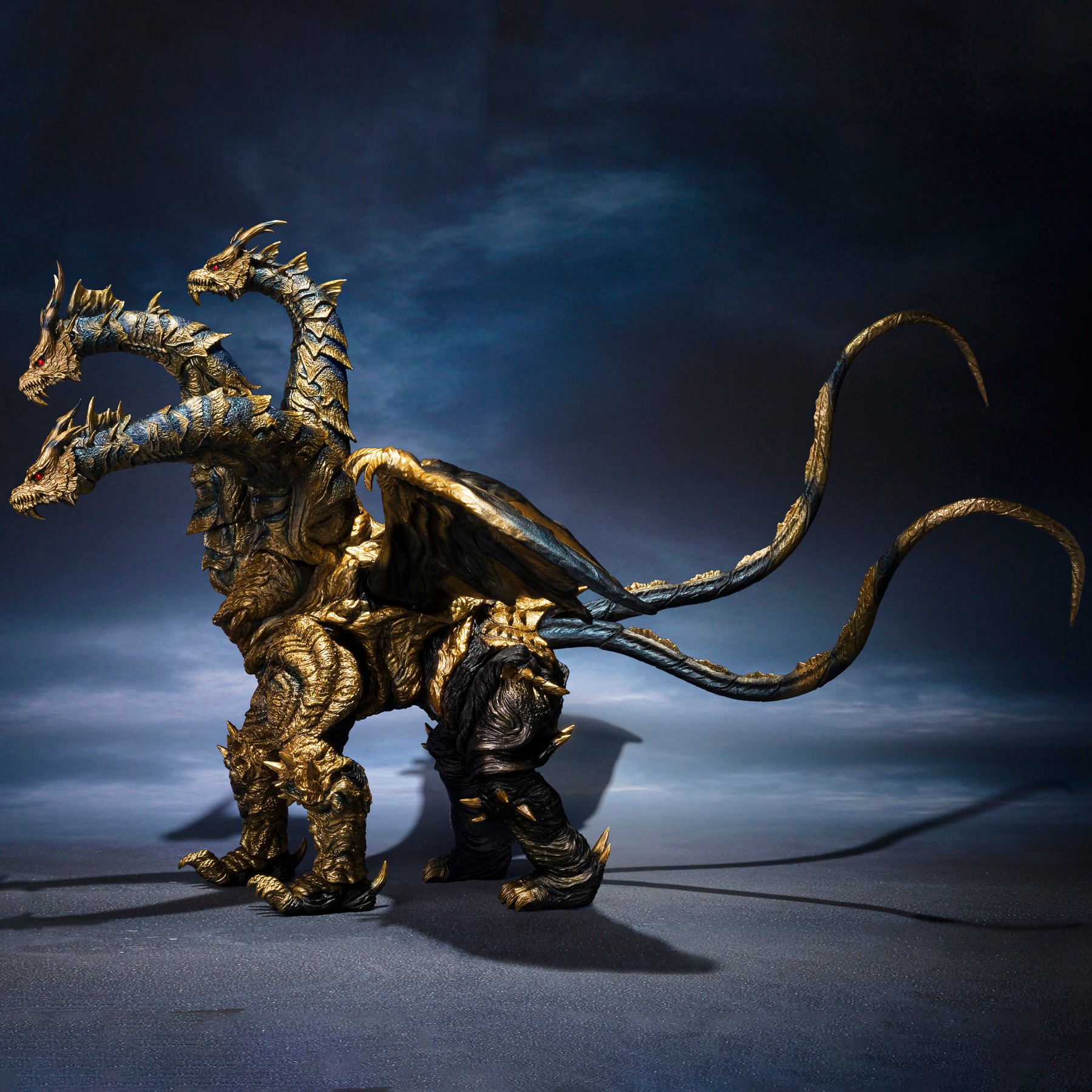 Godzilla KAIZER GHIDORAH S.H.MonsterArts Action Figure  (Prototype Shown) View 4