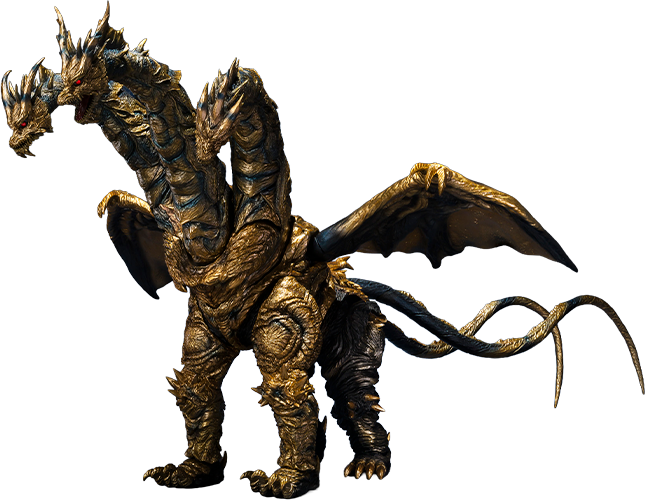 Godzilla KAIZER GHIDORAH S.H.MonsterArts Action Figure  (Prototype Shown) View 11