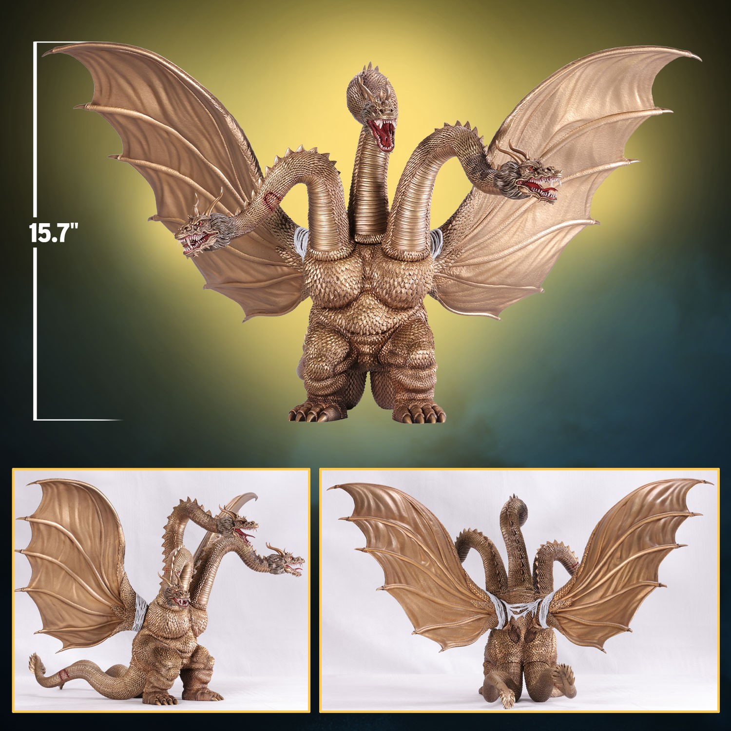 Godzilla King Ghidorah Vinyl Collectible  (Prototype Shown) View 2