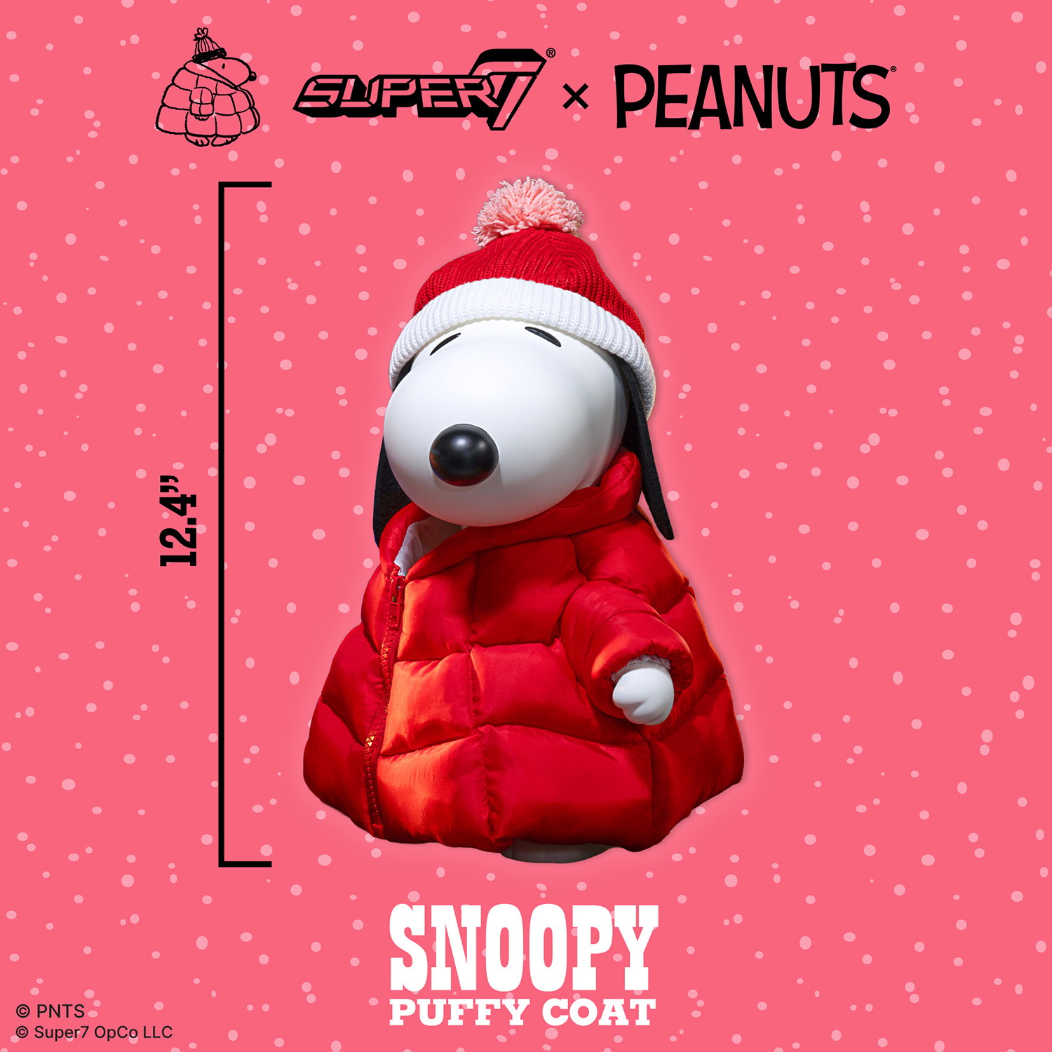 Peanuts Snoopy (Red Puffy Coat) Vinyl Collectible  (Prototype Shown) View 2