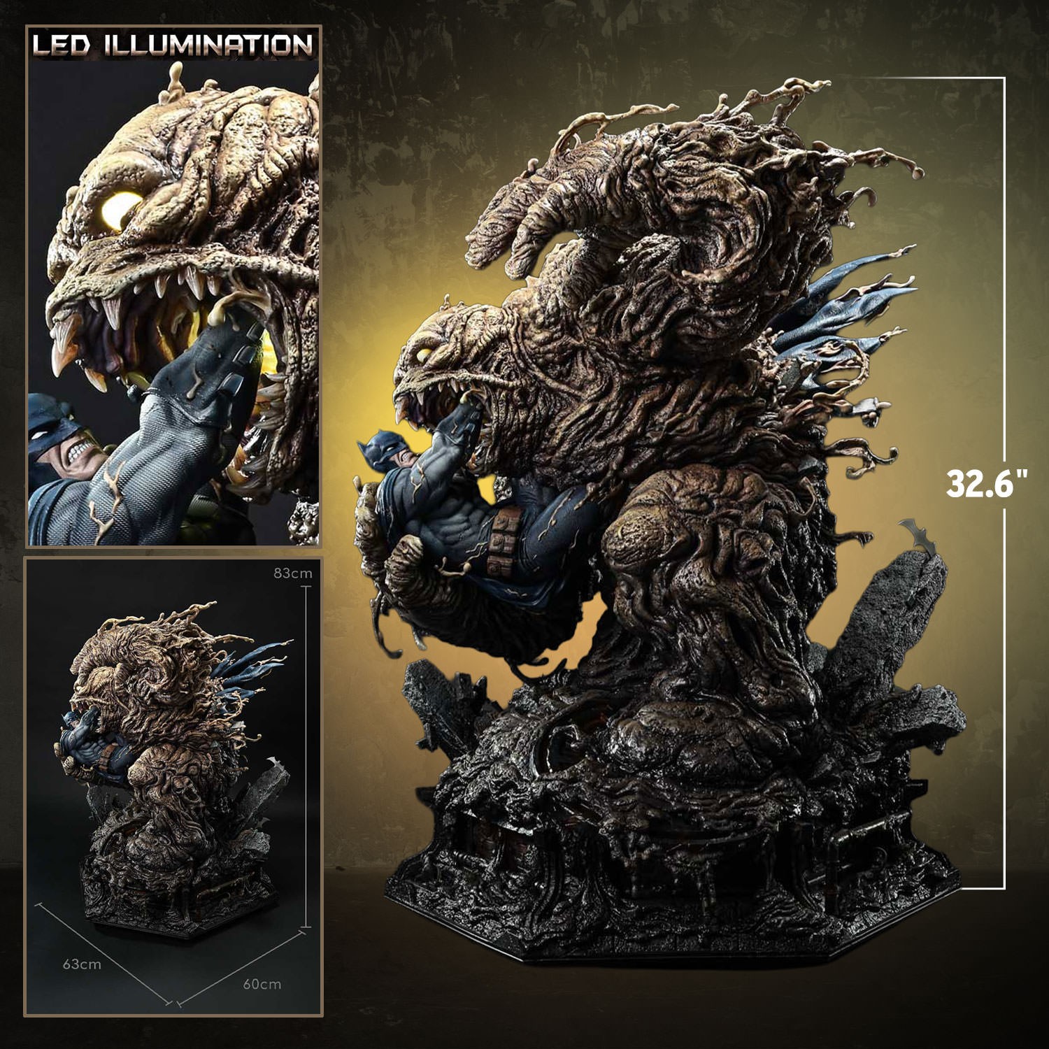 DC Comics Batman vs Clayface Quarter Scale Statue  Collector Edition (Prototype Shown) View 2