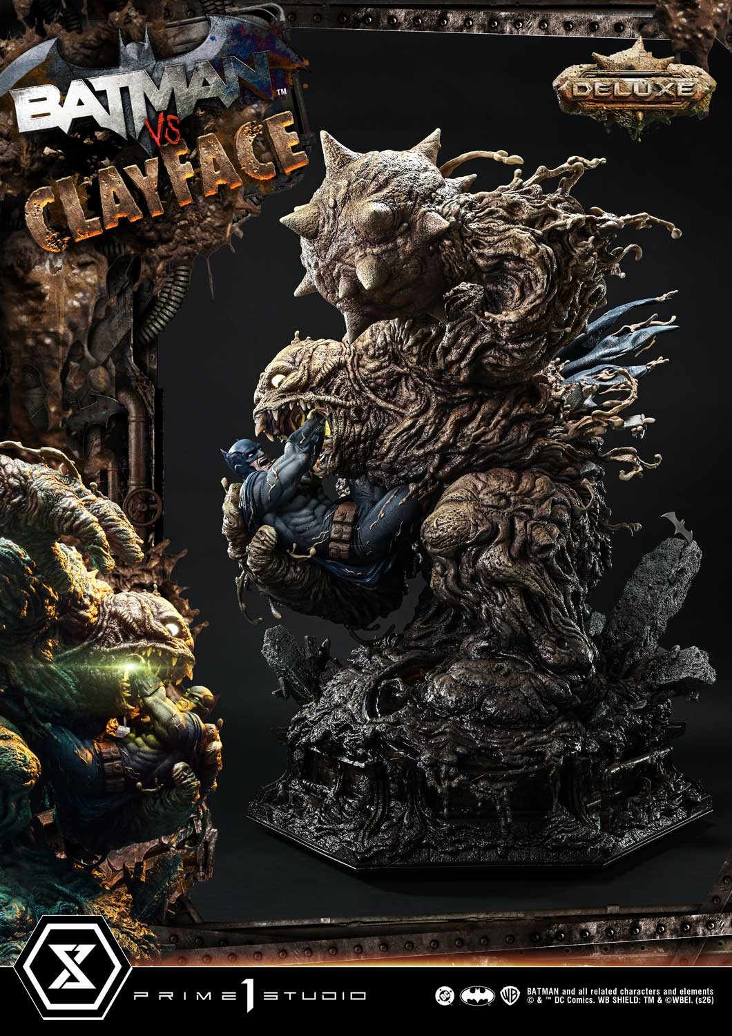 DC Comics Batman vs Clayface (Deluxe Version) Quarter Scale Statue  (Prototype Shown) View 9